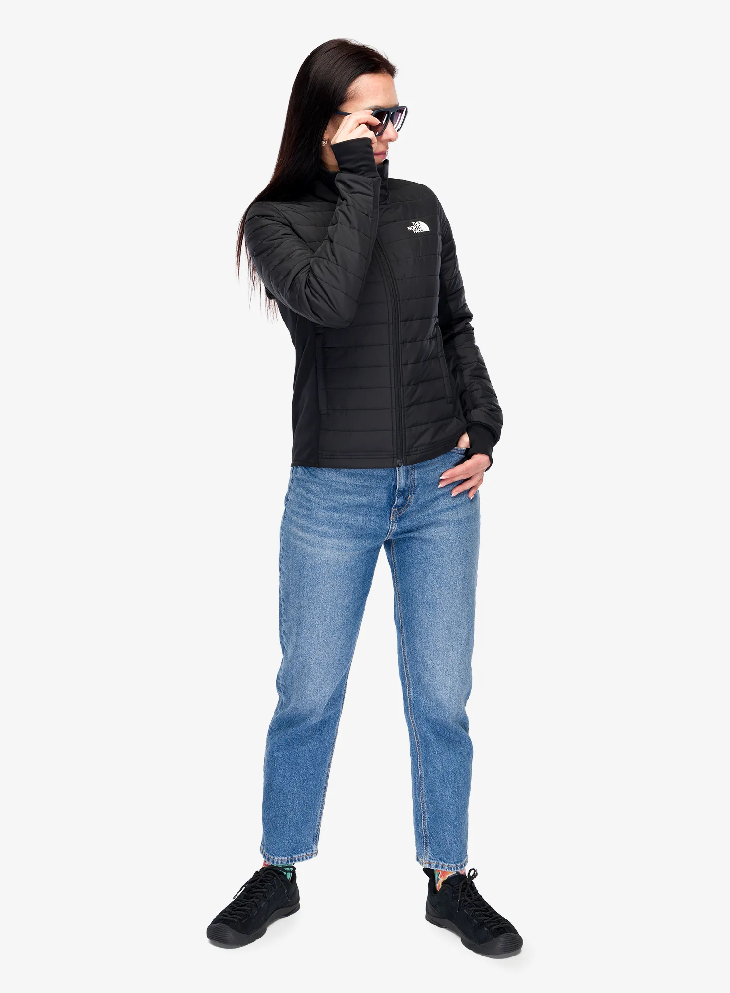 Jakna s postavom ženska The North Face Canyonlands Hybrid Jacket - tnf black