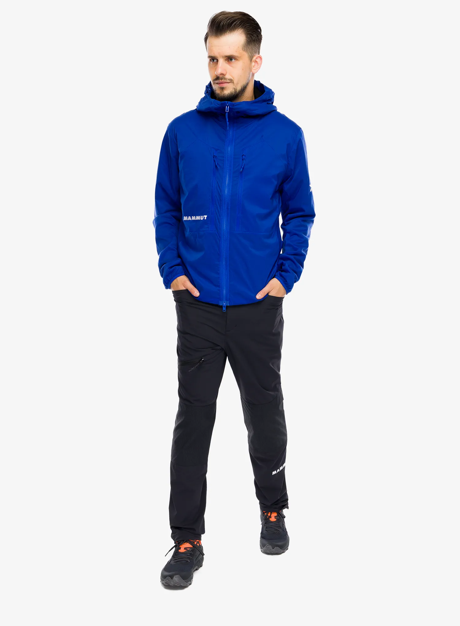 Jakna s postavom Mammut Eiger Nordwand IN Flex Air Hooded Jacket - eiger blue