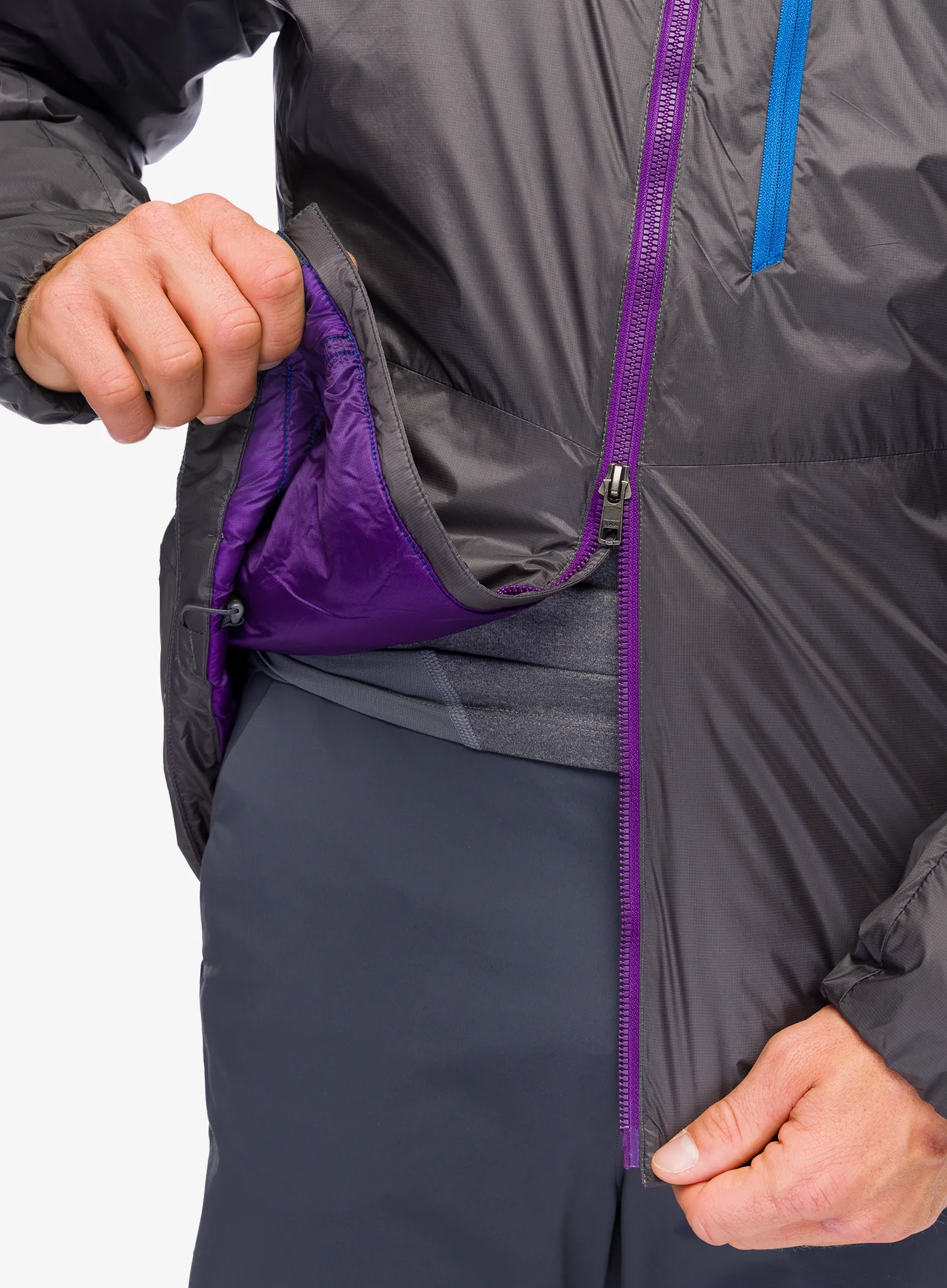 Jakna s postavom Patagonia DAS Light Hoody - forge grey