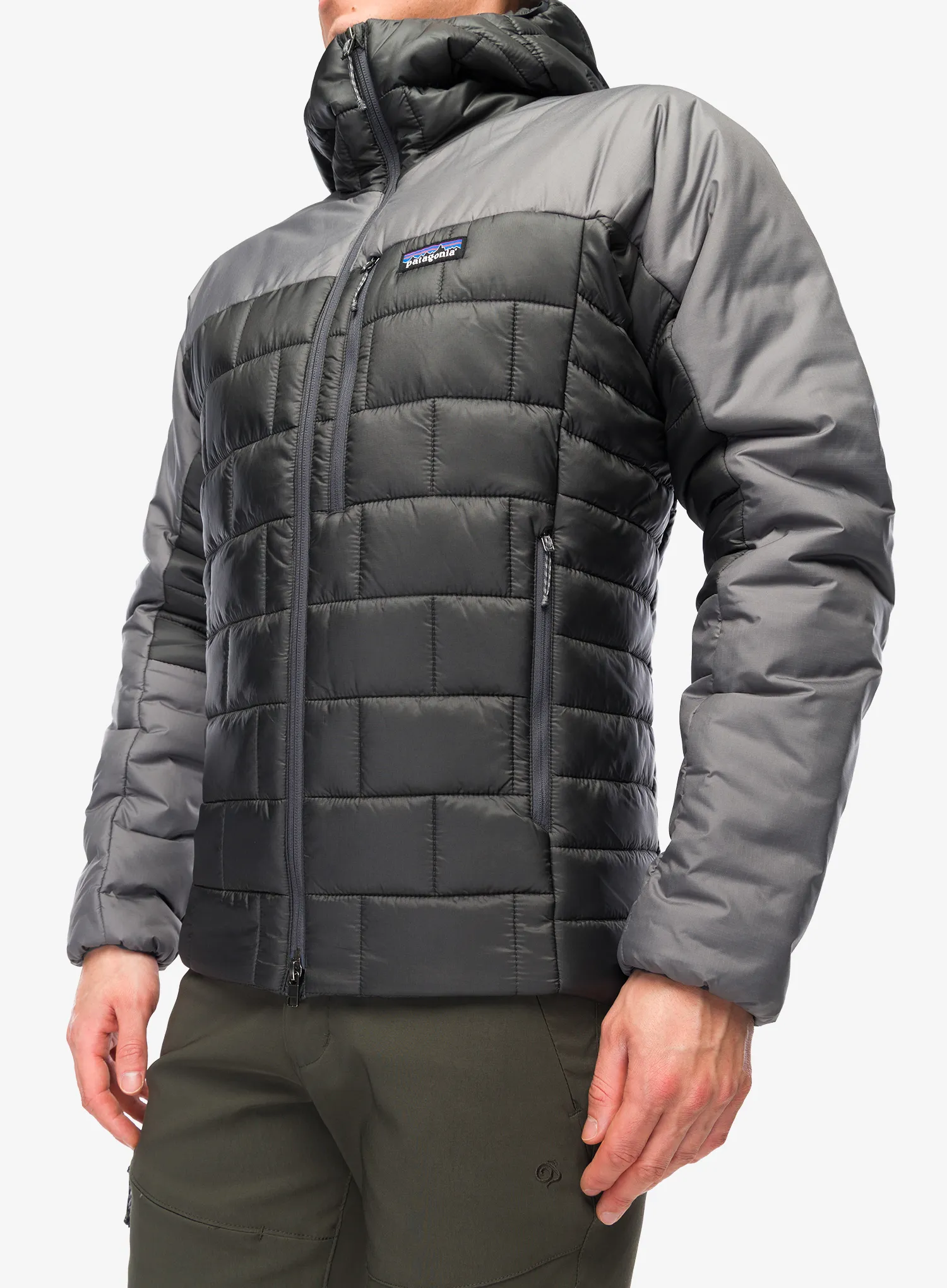 Jakna s postavom Patagonia Hi-Loft Nano Puff Hoody - forge grey