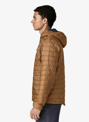 Jakna s postavom Patagonia Nano Puff Hoody - deer brown