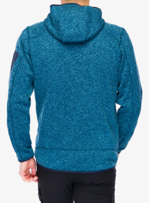 Jakna od flisa CMP Borgis Fix Hood Jacket - ocean/b. blue