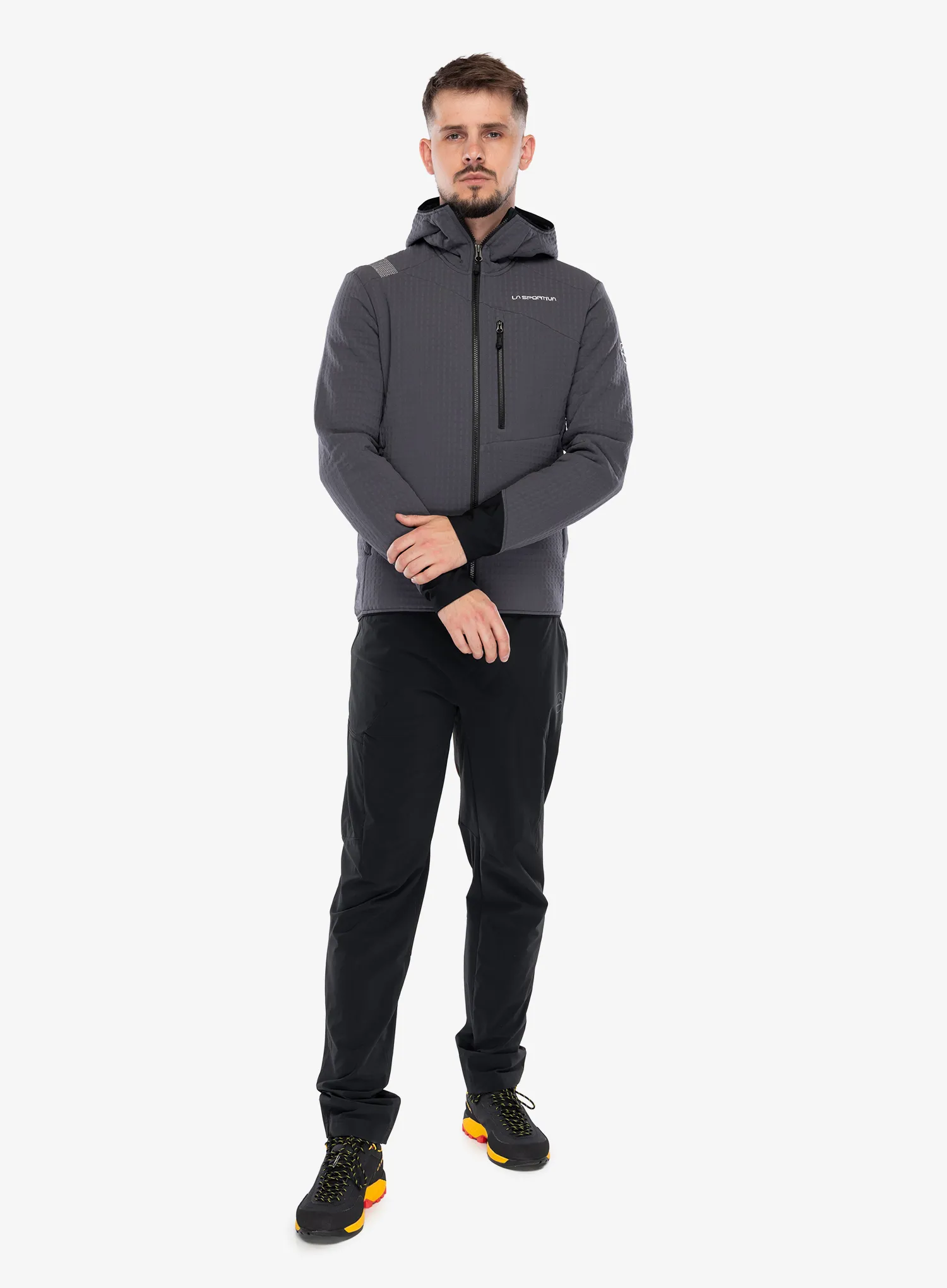 Jakna od flisa La Sportiva Bristen Thermal Hoody - chalk/onyx