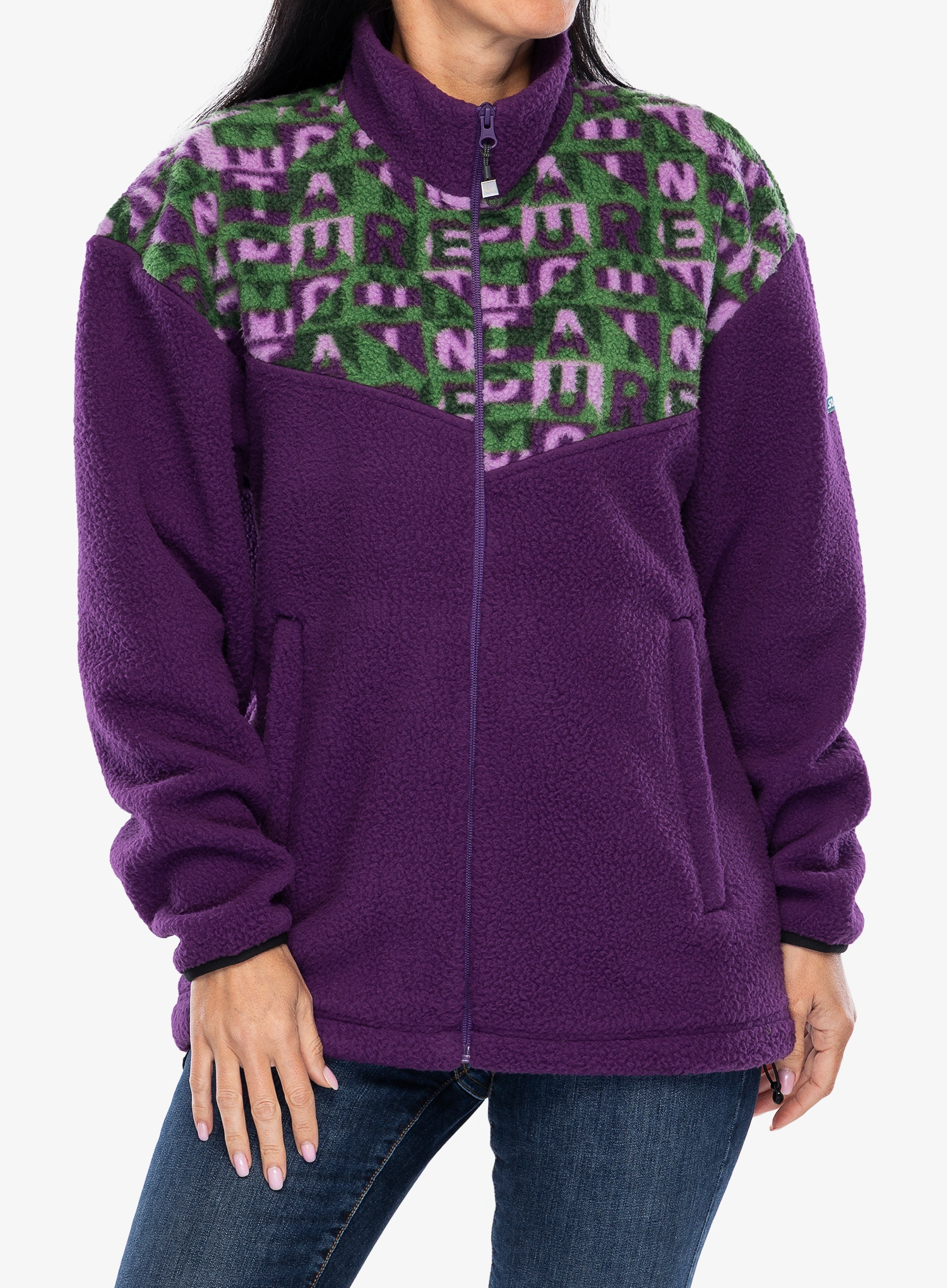 Jakna od flisa Salewa Eagle Anniversary FZ Jacket - plum