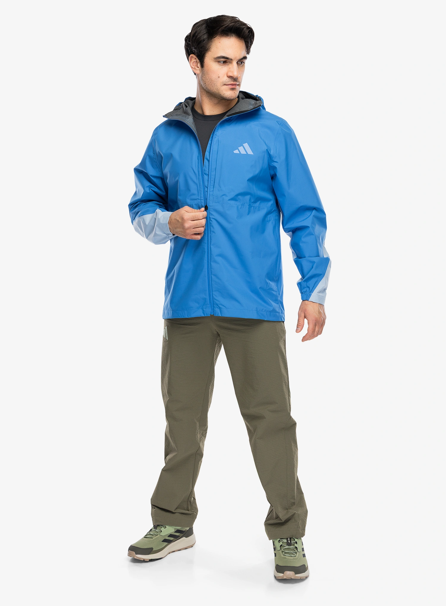 Kišna jakna adidas TERREX Multi 2.5l Climaproof Rain Jacket - ray blue/glow blue