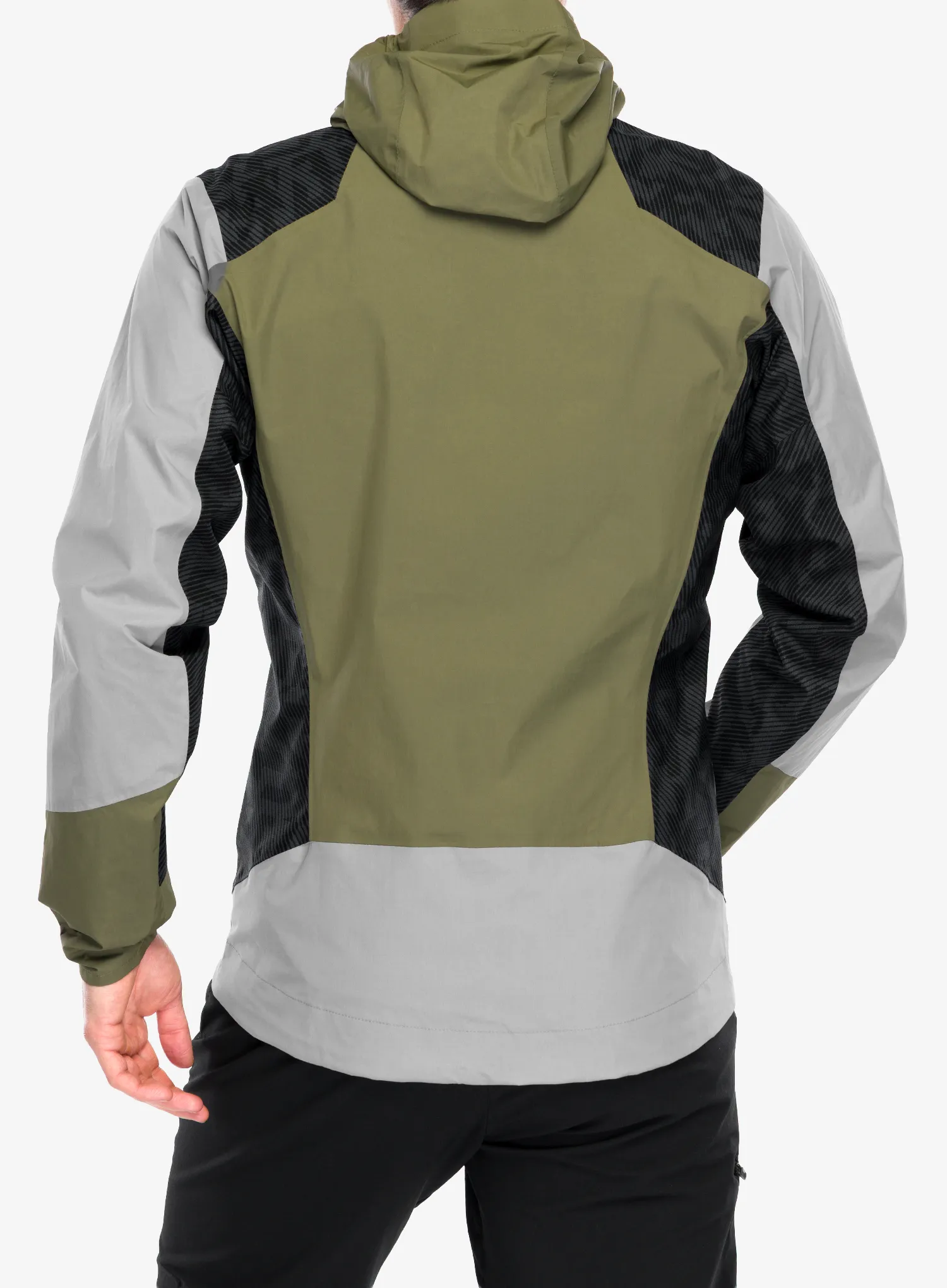 Kišna jakna adidas TERREX Xperior Hybrid Primeknit Rain Jkt - ch solid grey/olive stra/carb
