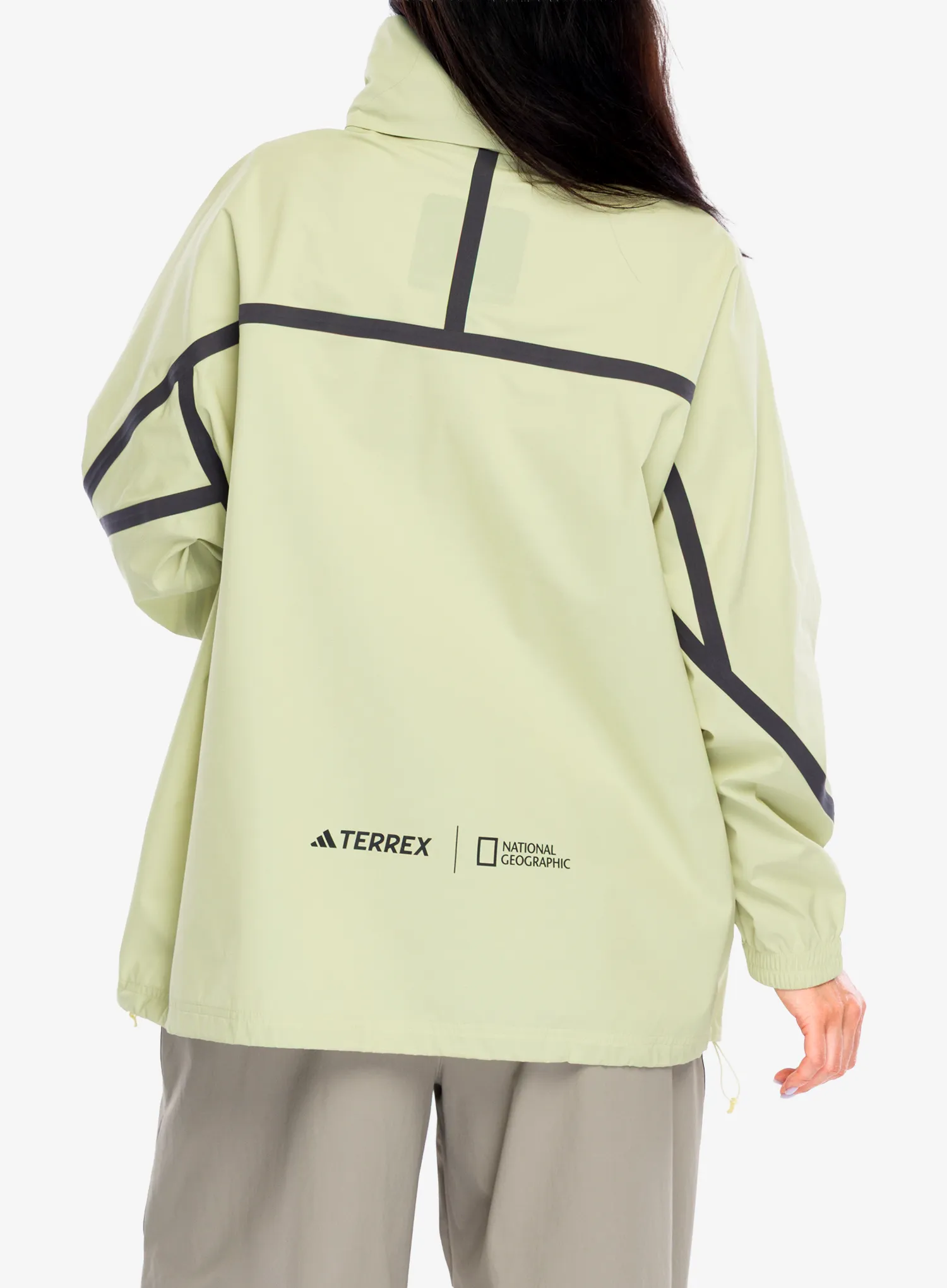 Ženska kišna jakna adidas TERREX National Geographic RAIN.RDY Jacket - powyel/powyel