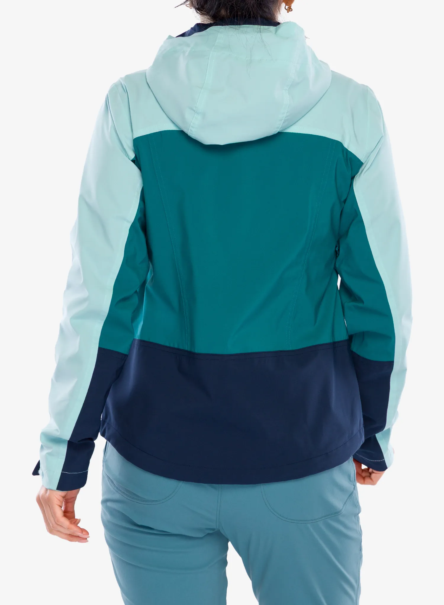 Ženska kišna jakna Columbia Boulder Falls Jacket - river blue/cl navy/spray