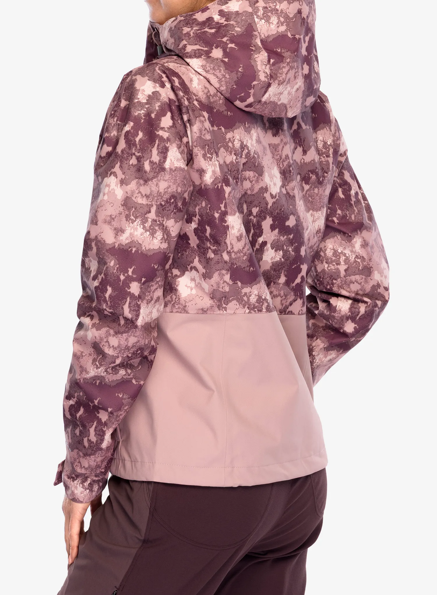Ženska kišna jakna Columbia Hikebound Printed Jacket - eraser pink deco/eraser pink