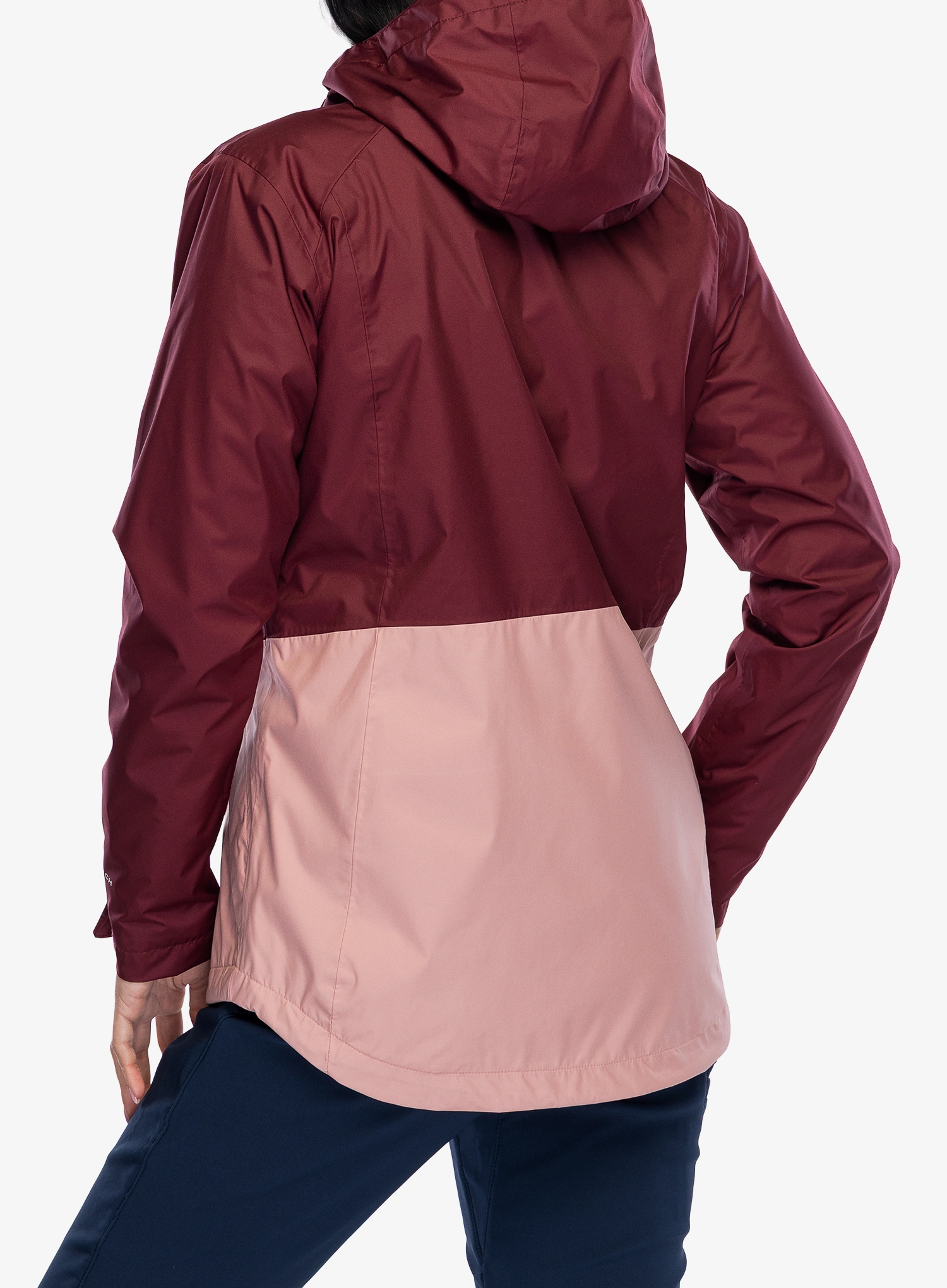 Ženska kišna jakna Columbia Inner Limits III Jacket - rich wine/eraser pink