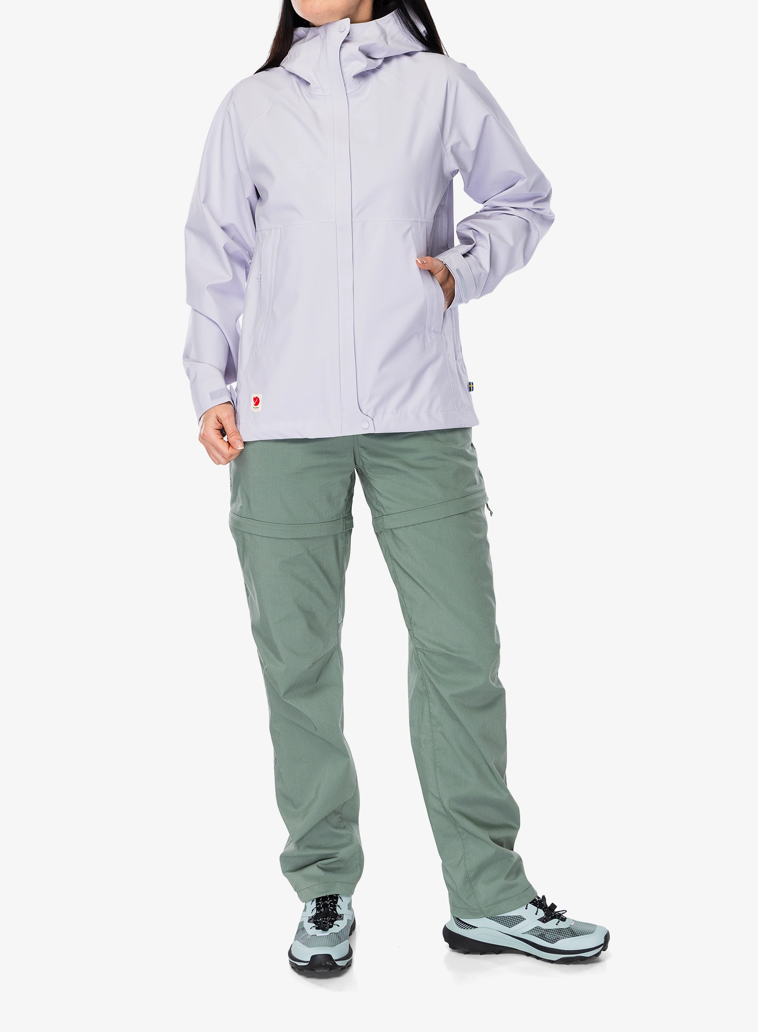 Ženska kišna jakna Fjallraven HC Hydratic Trail Jacket - lavender mist
