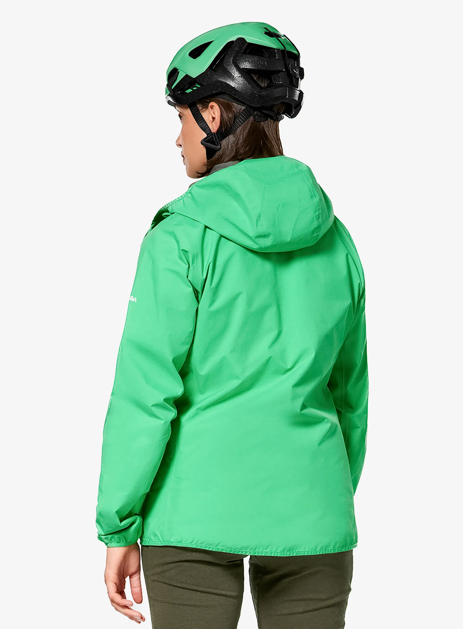Ženska kišna jakna Salewa Agner 3 PTX 3L Jacket - irish green