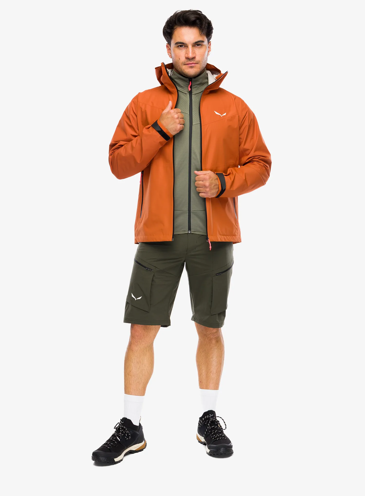 Kišna jakna Salewa Puez Aqua 4 PTX 2,5L Jacket - bombay brown