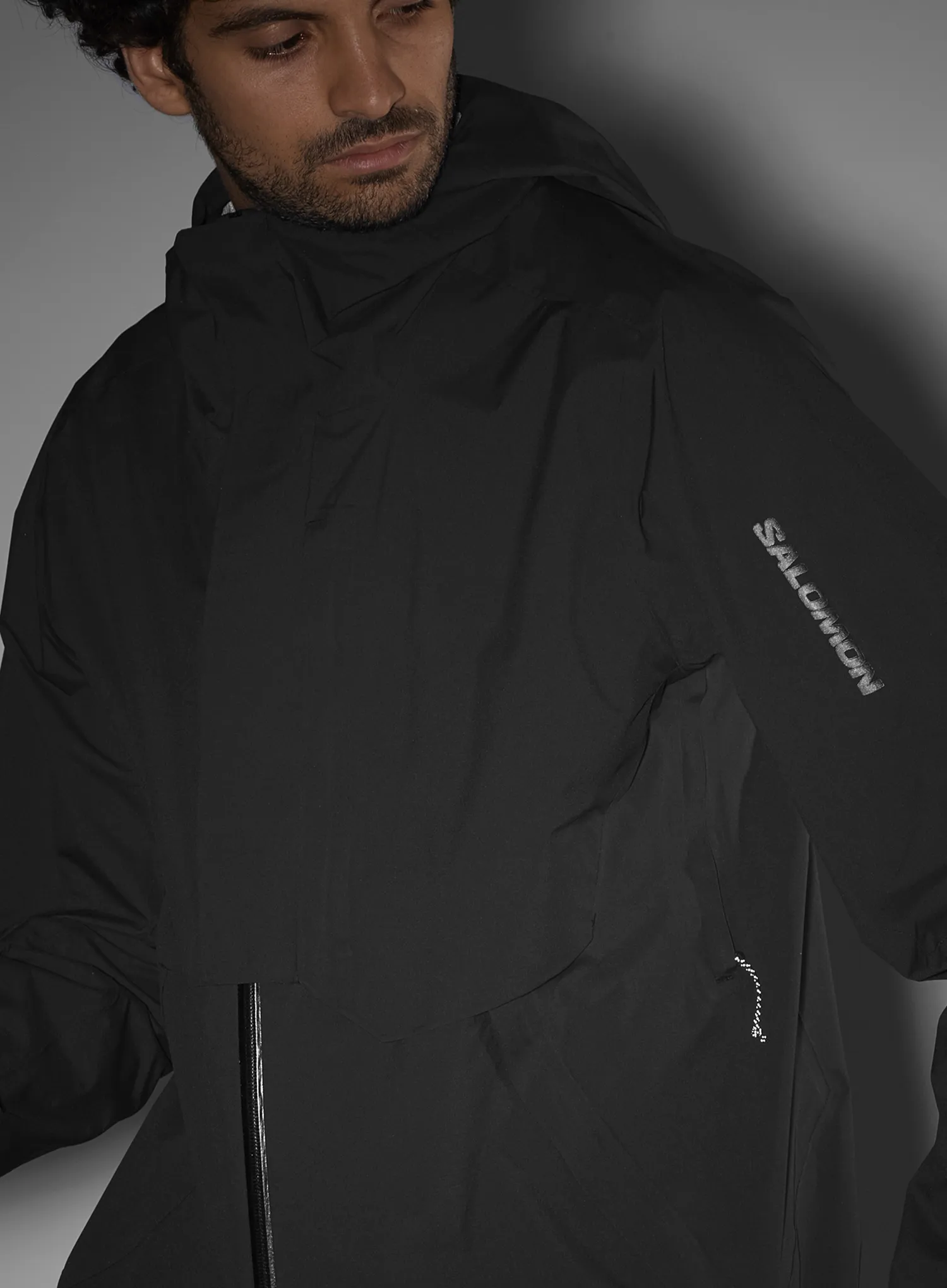 Kišna jakna Salomon Outerpath Jkt WP Pro - deep black