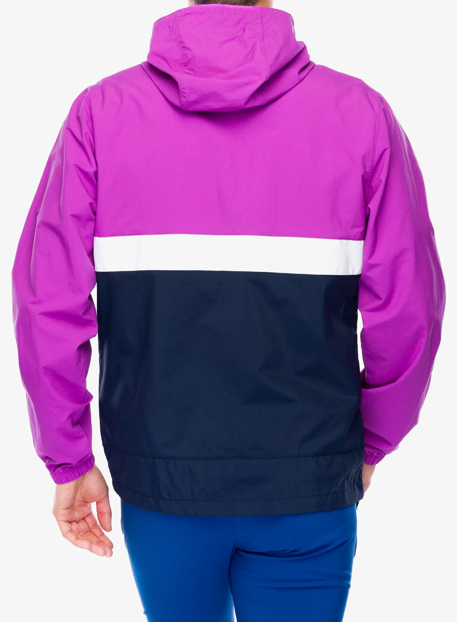 Vjetrovka Columbia Spire Valley Hooded Windbreaker - razzle/collegiate navy/white