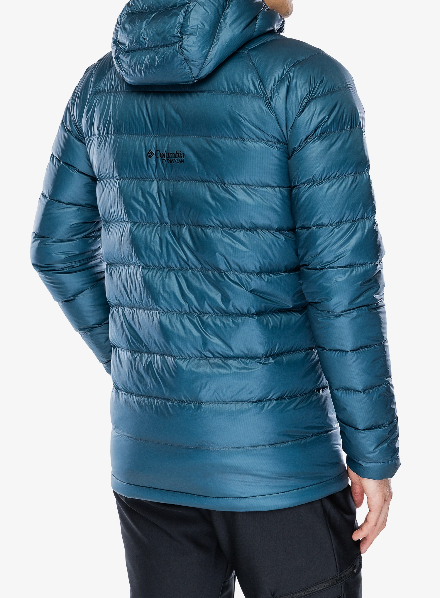 Pernata jakna Columbia Arctic Crest Down Hooded Jacket - everblue