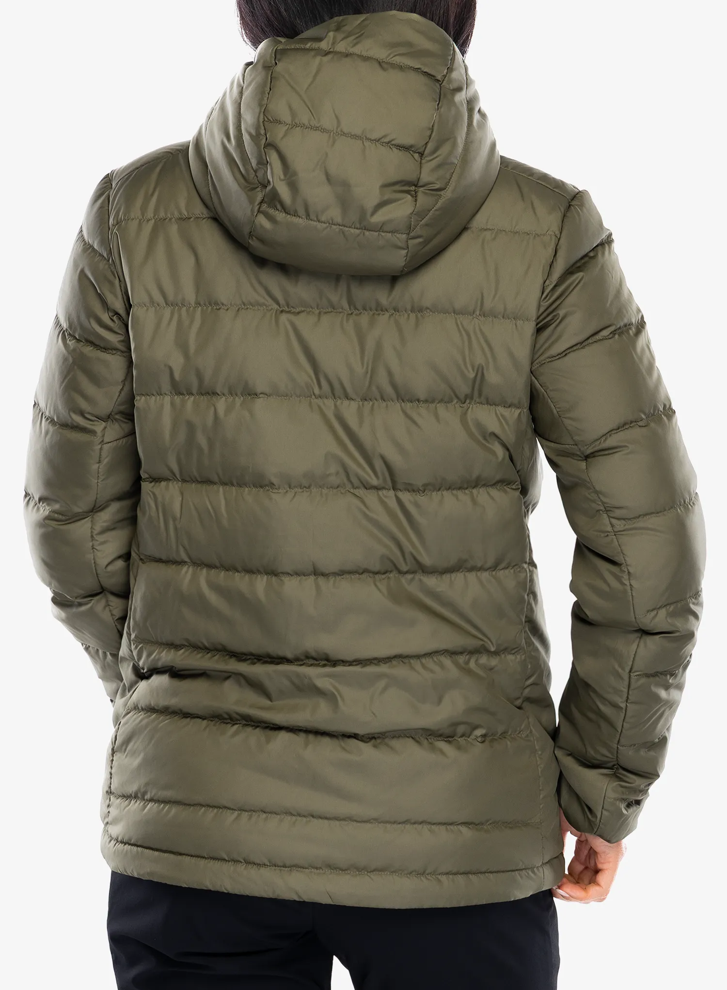 Ženska perjana jakna adidas TERREX Multi Light Down Hooded Jacket - olive strata