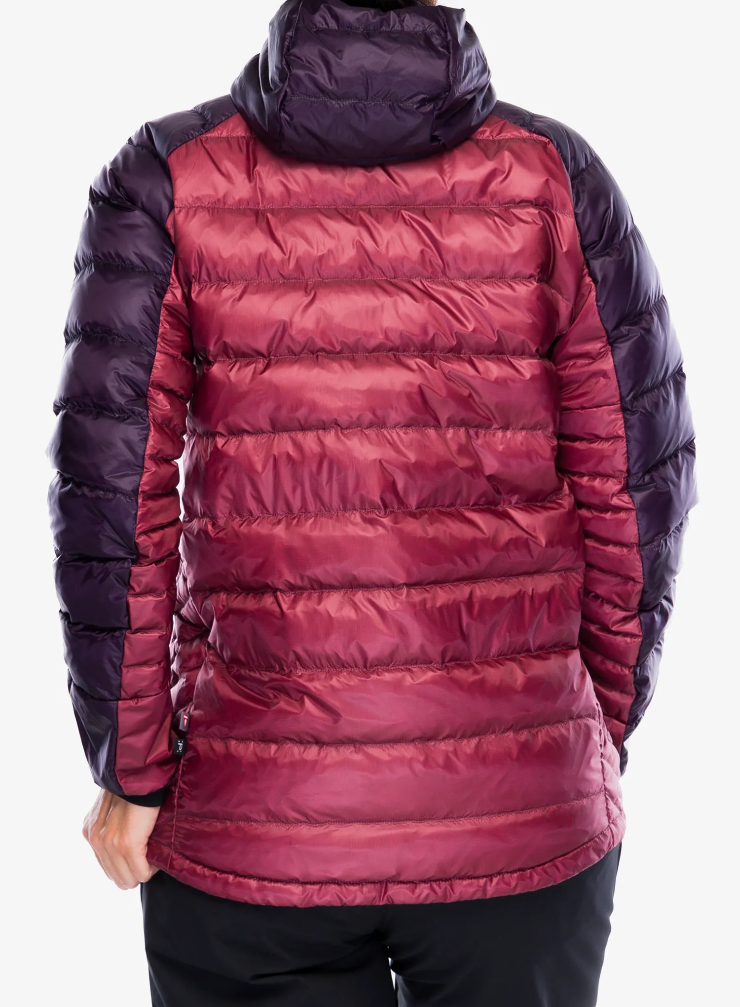 Ženska perjana jakna adidas TERREX Xperior COLD.RDY Down Hooded Jkt - aurora black/quiet crimson