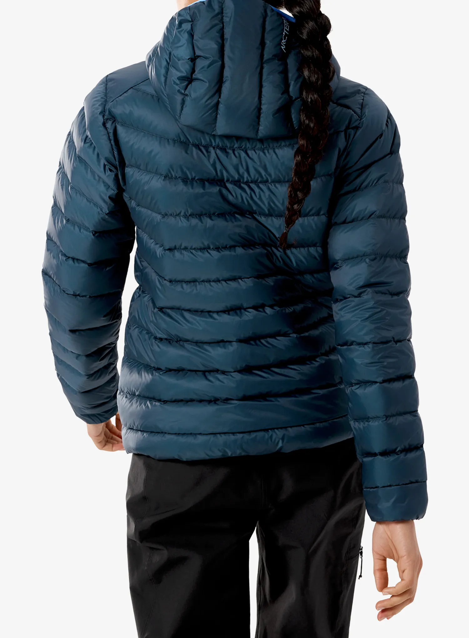Ženska perjana jakna Arcteryx Cerium Hoody - night/glacial