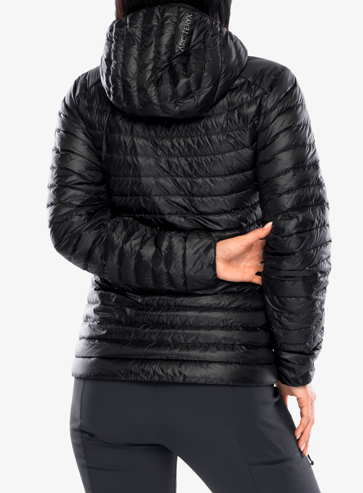 Ženska perjana jakna Arcteryx Cerium SL Hoody - black