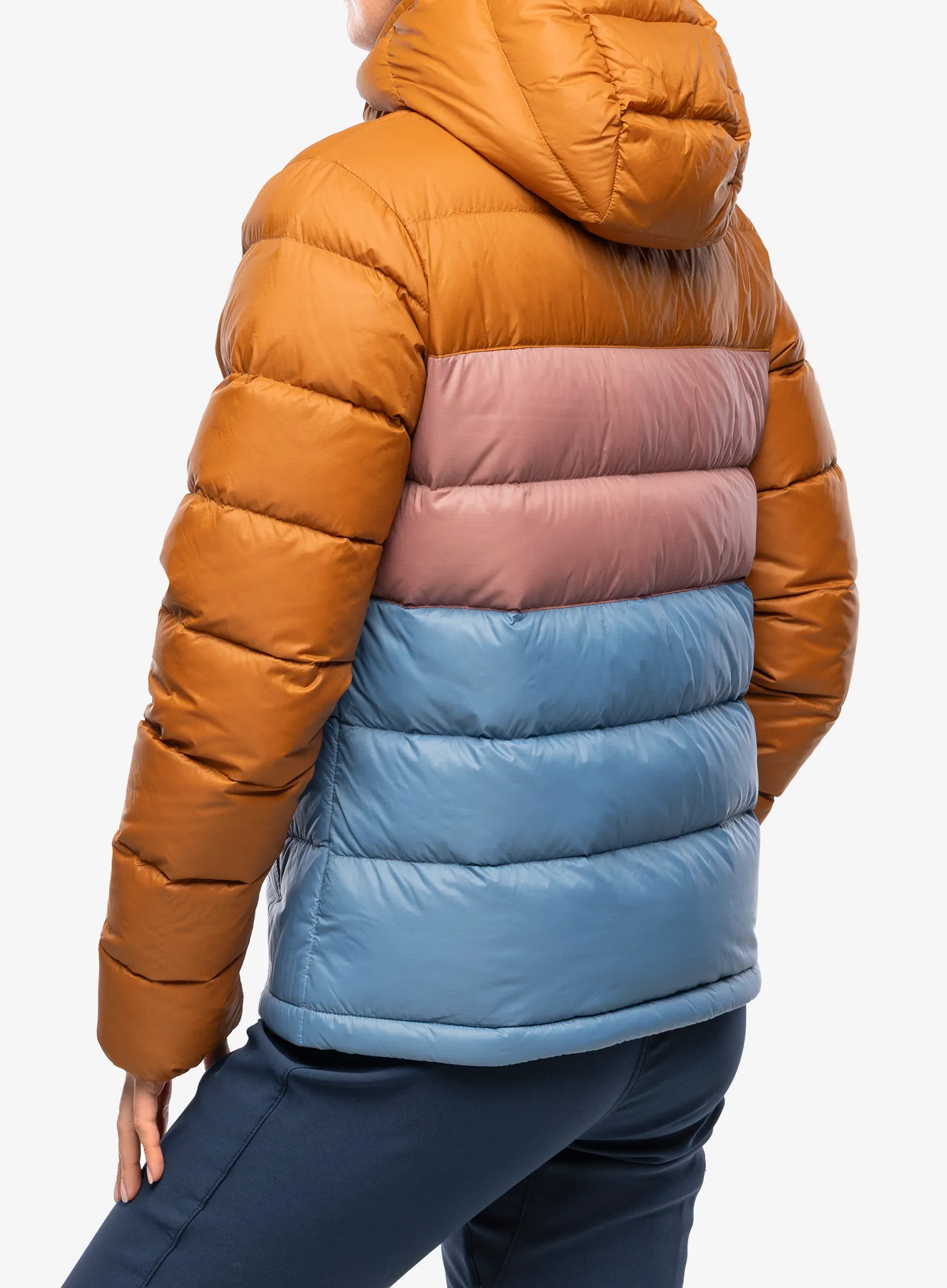 Ženska perjana jakna Cotopaxi Fuego Max Down Hooded Jacket - sienna/fjord