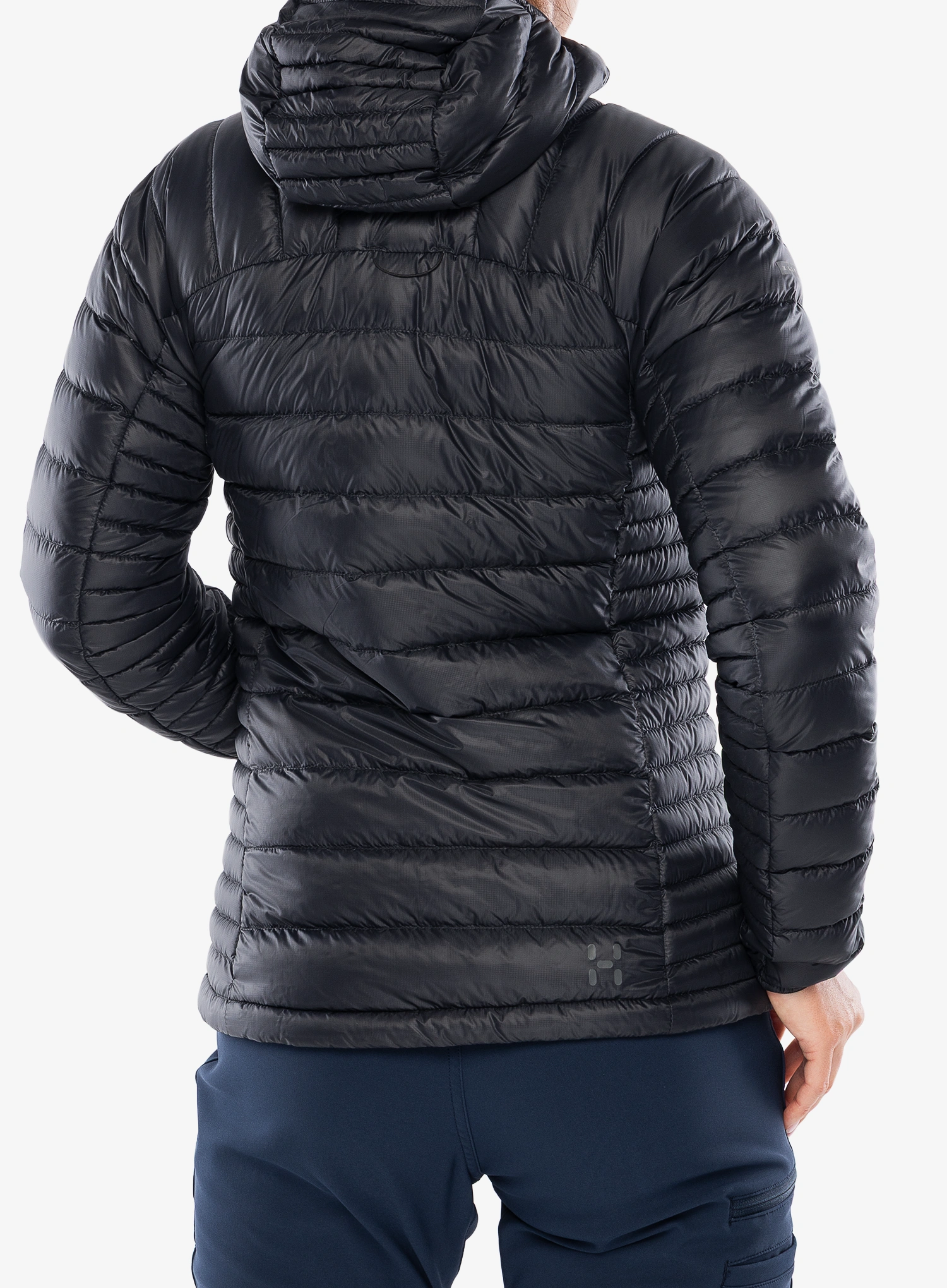 Ženska perjana jakna Haglofs L.I.M Down II Hood - true black