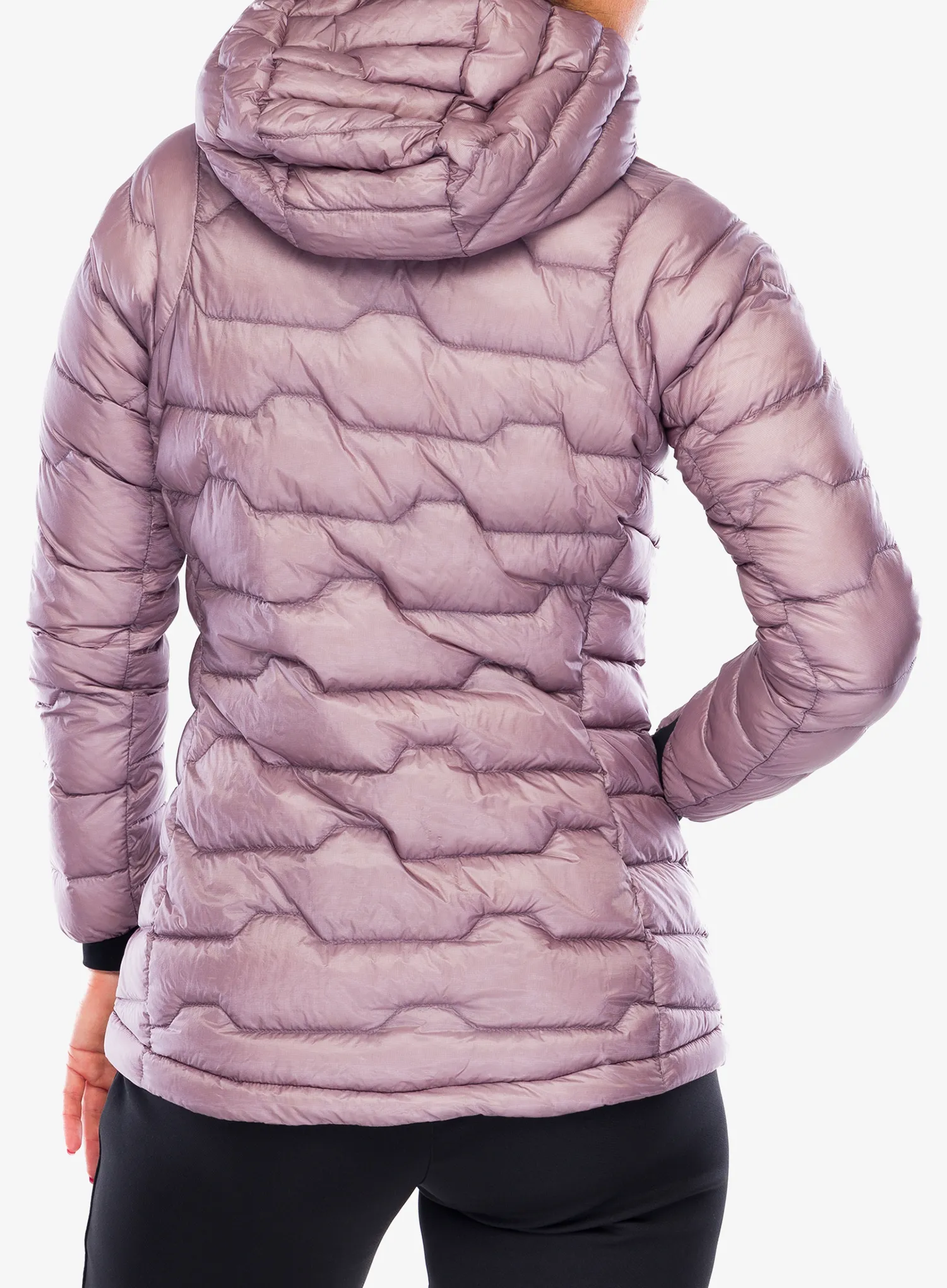 Ženska perjana jakna Jack Wolfskin Alpspitze Down Hoody - wild blossom