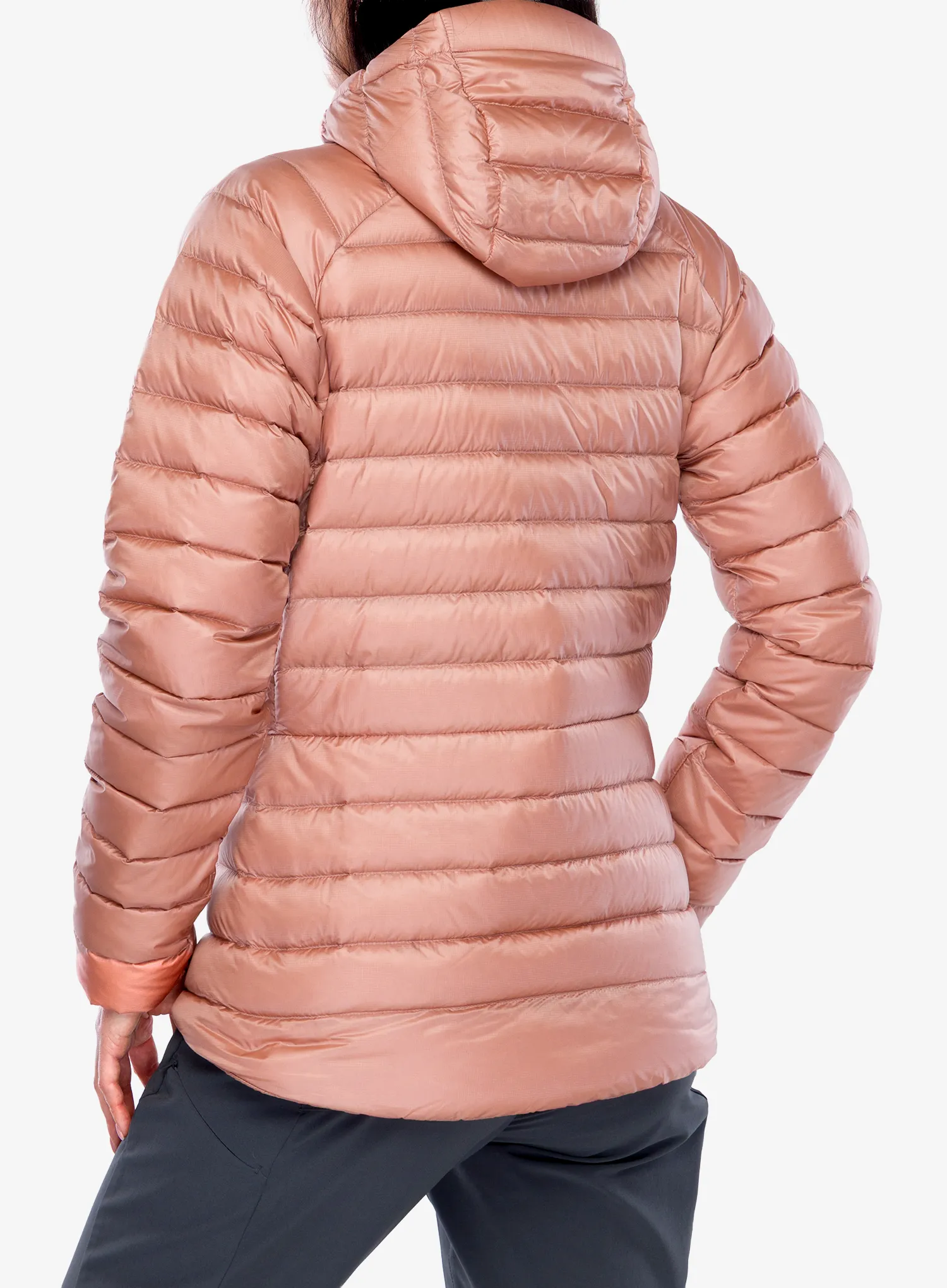 Ženska perjana jakna Montane Anti Freeze Hoodie - pink clay