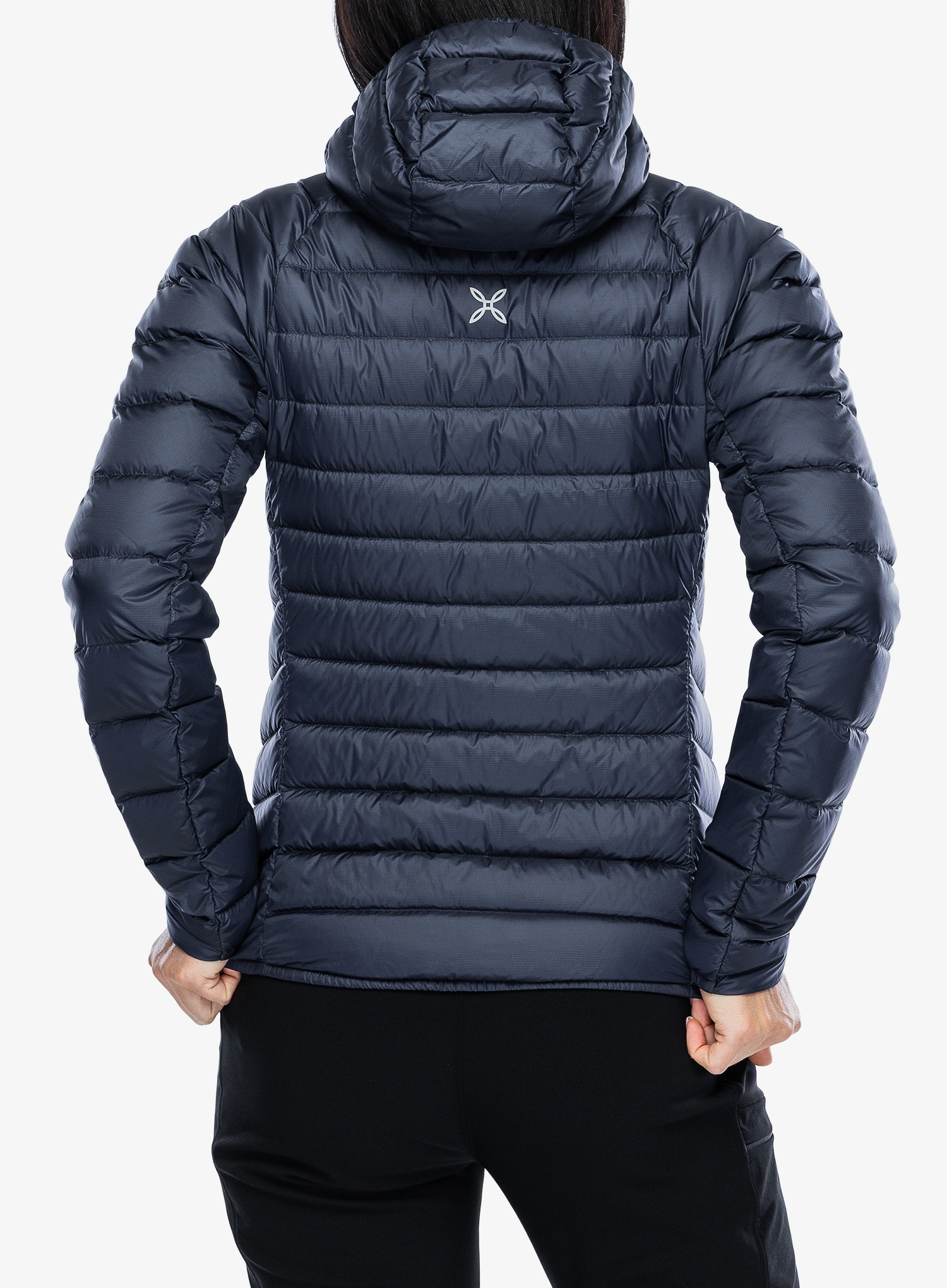 Ženska perjana jakna Montura Breeze Hooded Duvet Jacket - graphite blue/turquoise