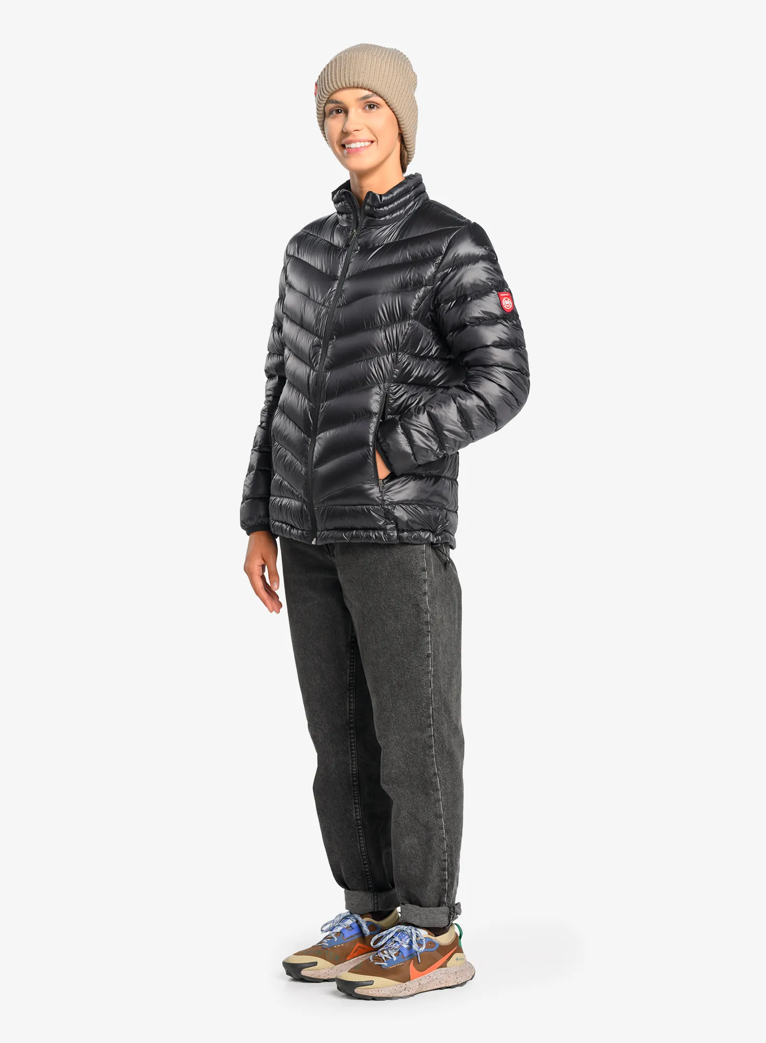 Ženska perjana jakna Pajak Levity - black