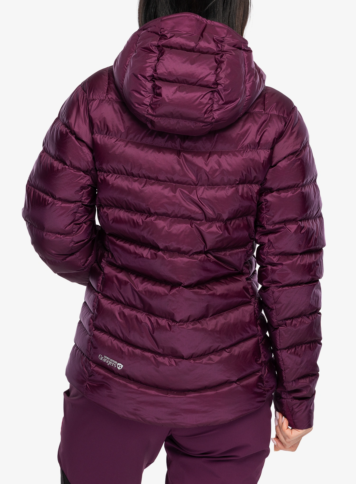 Ženska perjana jakna Rab Electron Pro Hoody - mulberry