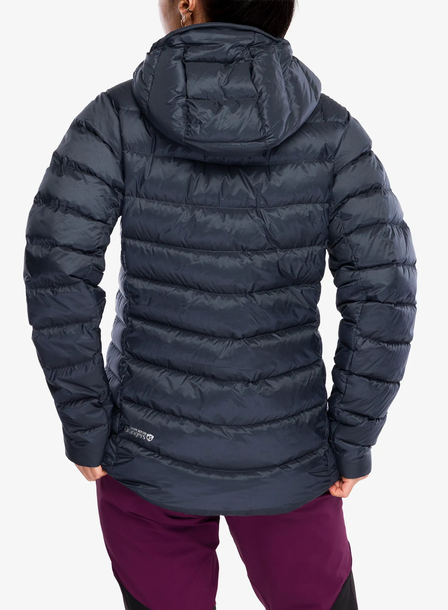 Ženska perjana jakna Rab Electron Pro Hoody - steel