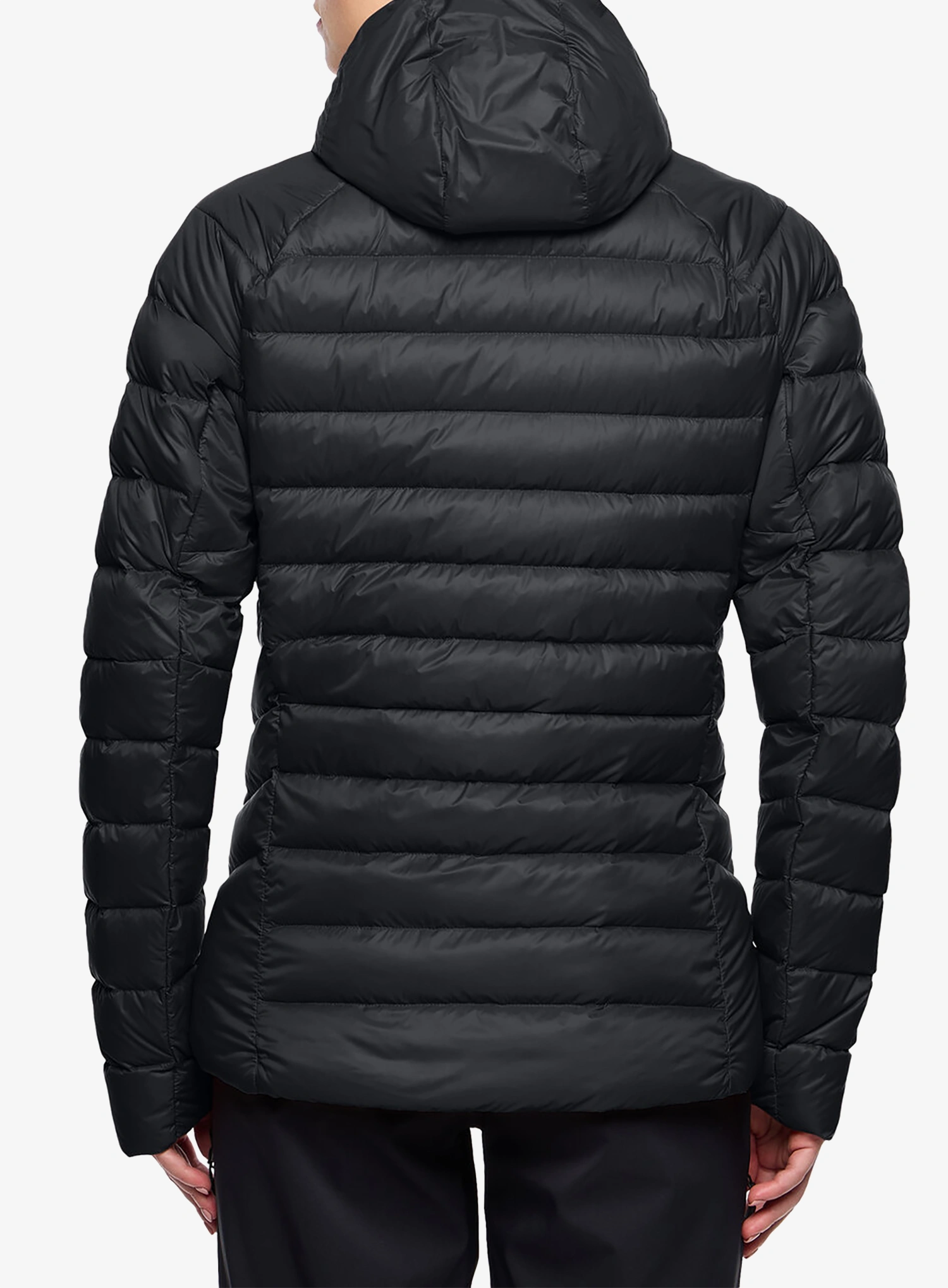 Ženska perjana jakna Vaude Monviso Down Hooded Jacket - black/black