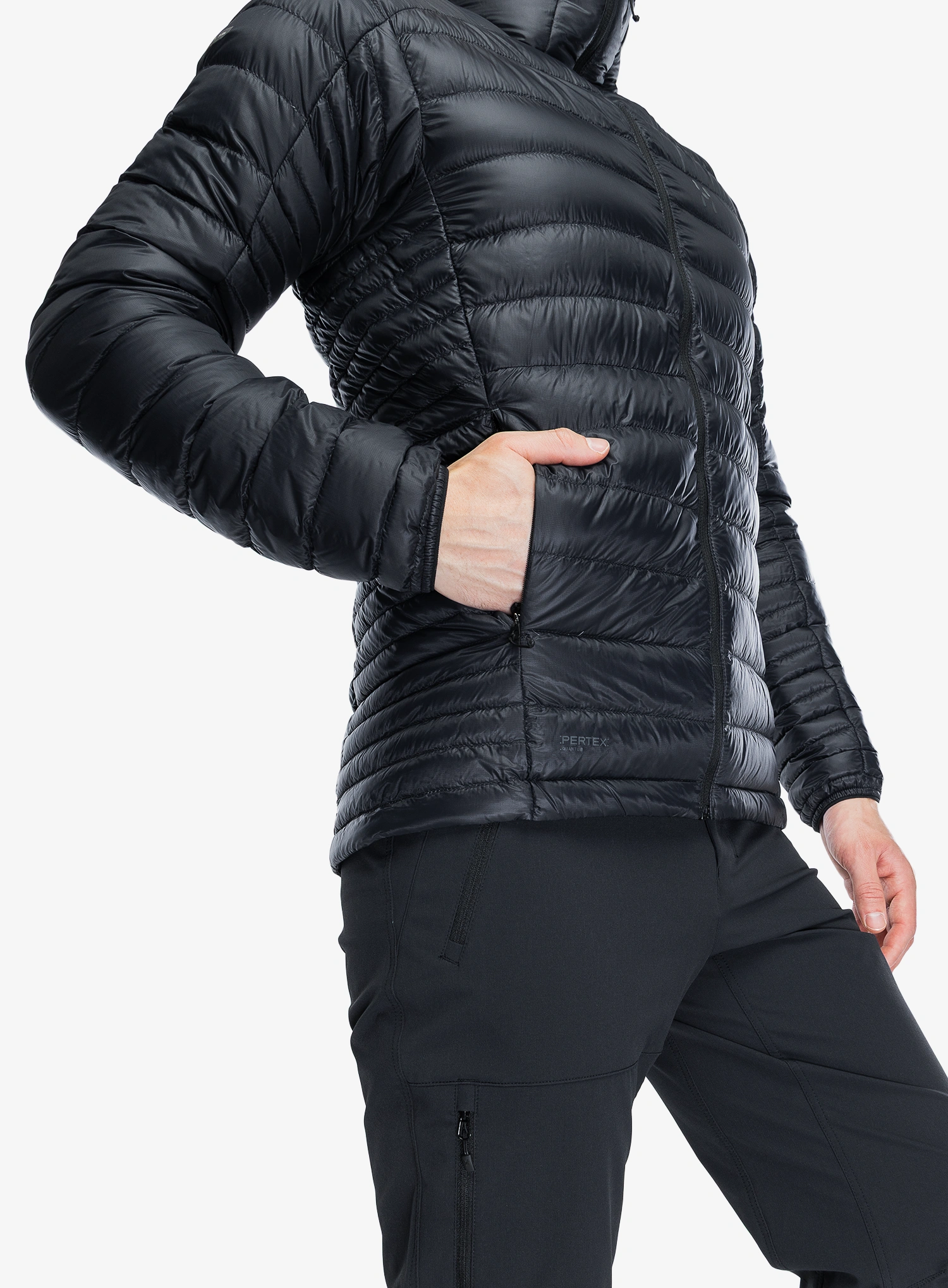 Pernata jakna Haglofs L.I.M Down II Hood - true black