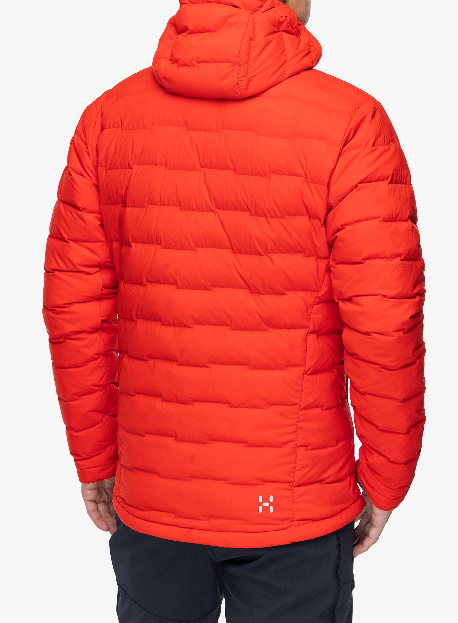 Pernata jakna Haglofs Spitz Down Hood - tech red
