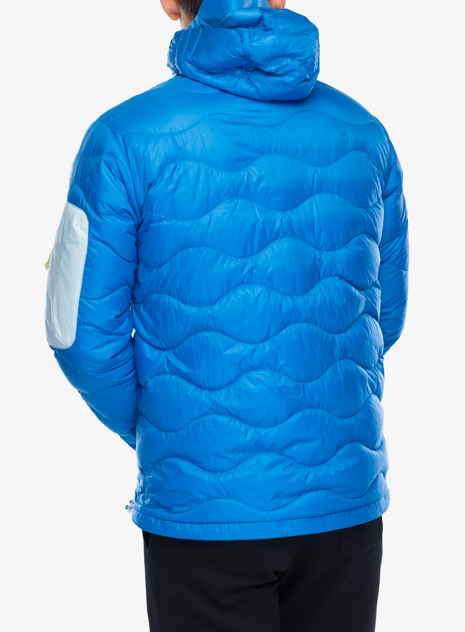 Pernata jakna Peak Performance Helium Utility Down Hood Jacket - bril blue/cloud/sunny adventur