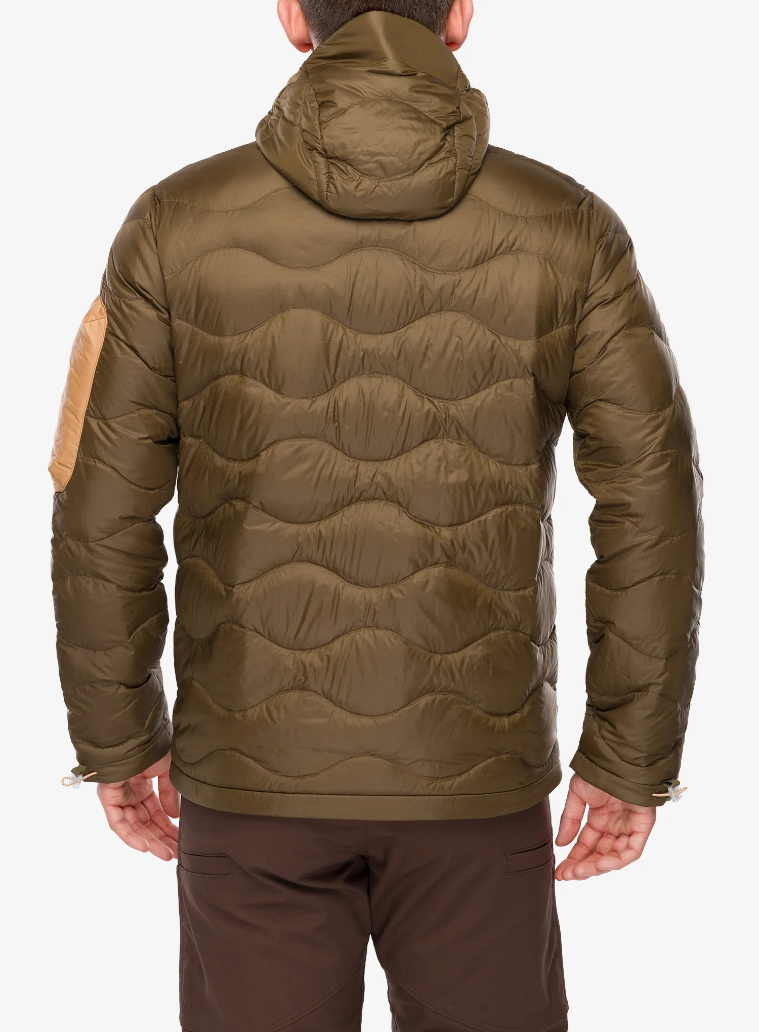 Pernata jakna Peak Performance Helium Utility Down Hood Jacket - meadow moss/sierra sand