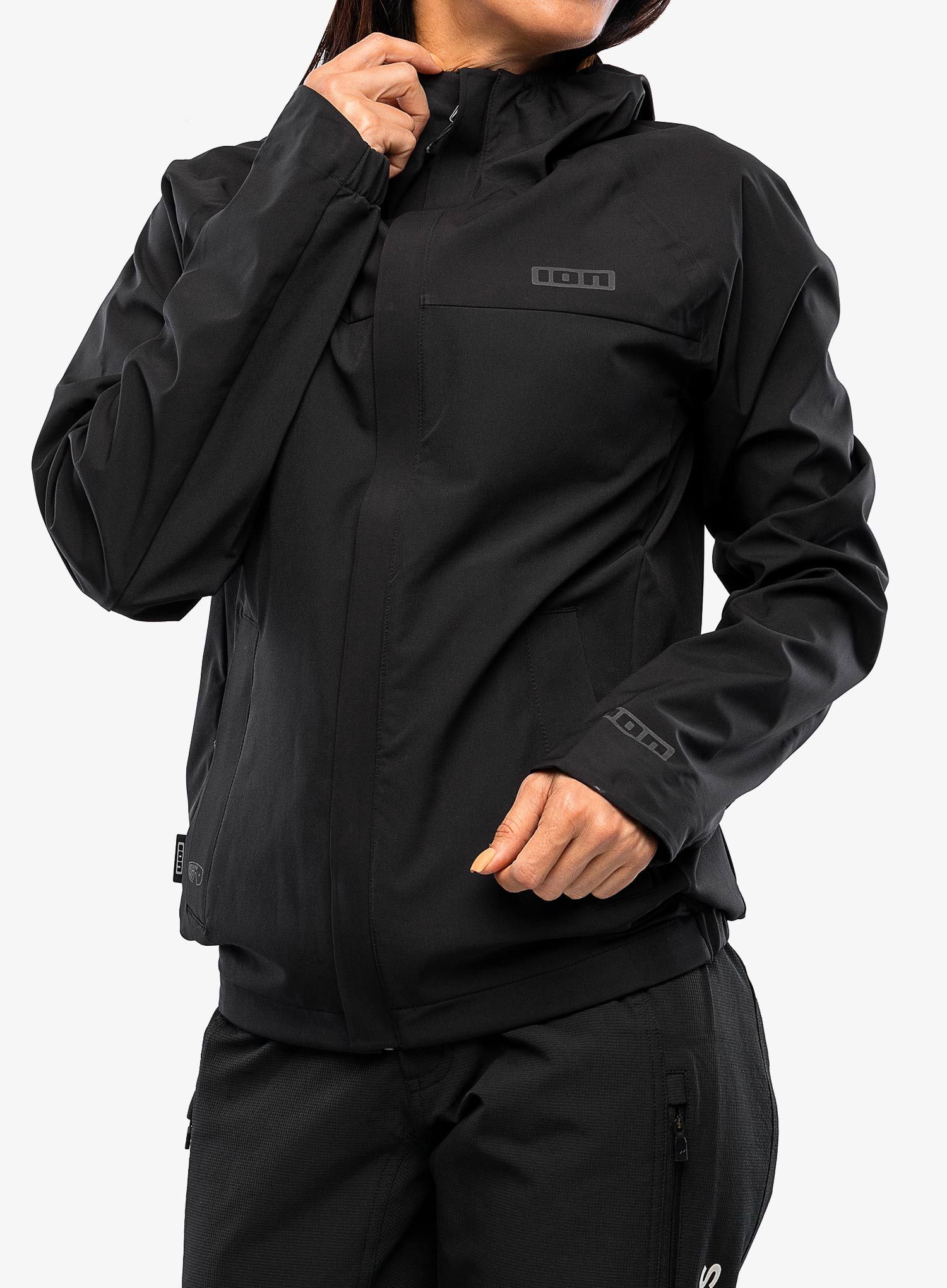 Biciklistička jakna ION Shelter 3L Hybrid - black
