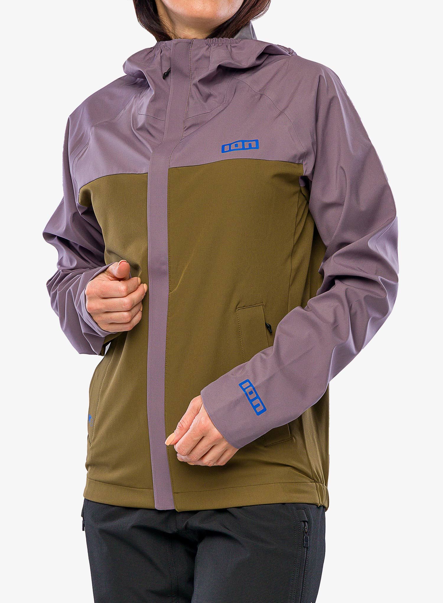 Biciklistička jakna ION Shelter 3L Hybrid - dark mud
