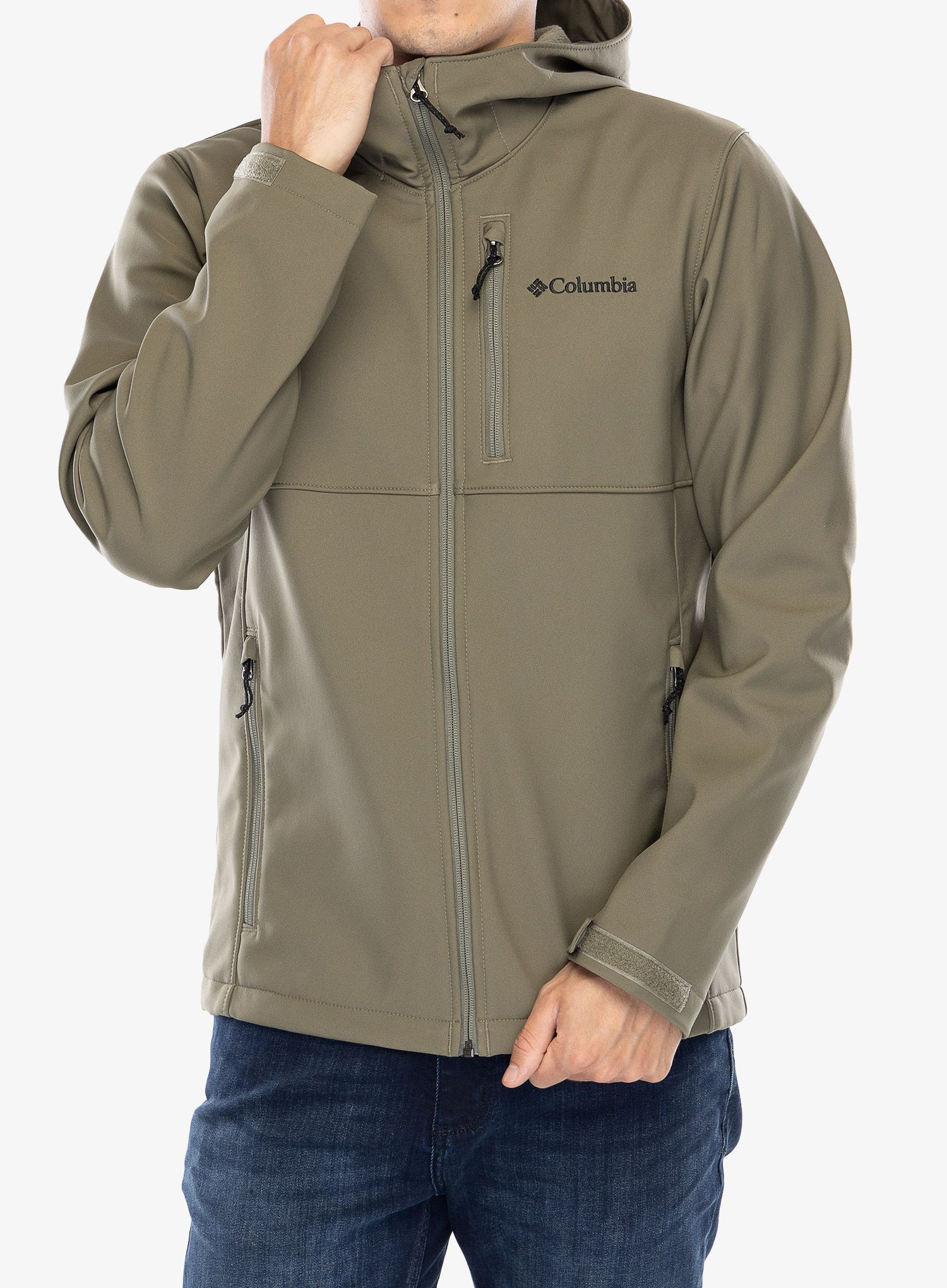Softshell jakna Columbia Ascender II Hooded Softshell Jacket - stone green
