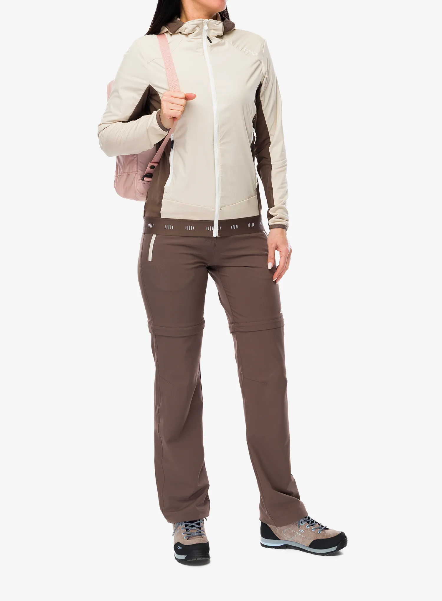 Ženska softshell jakna CMP Solira Jacket Hybrid - cream