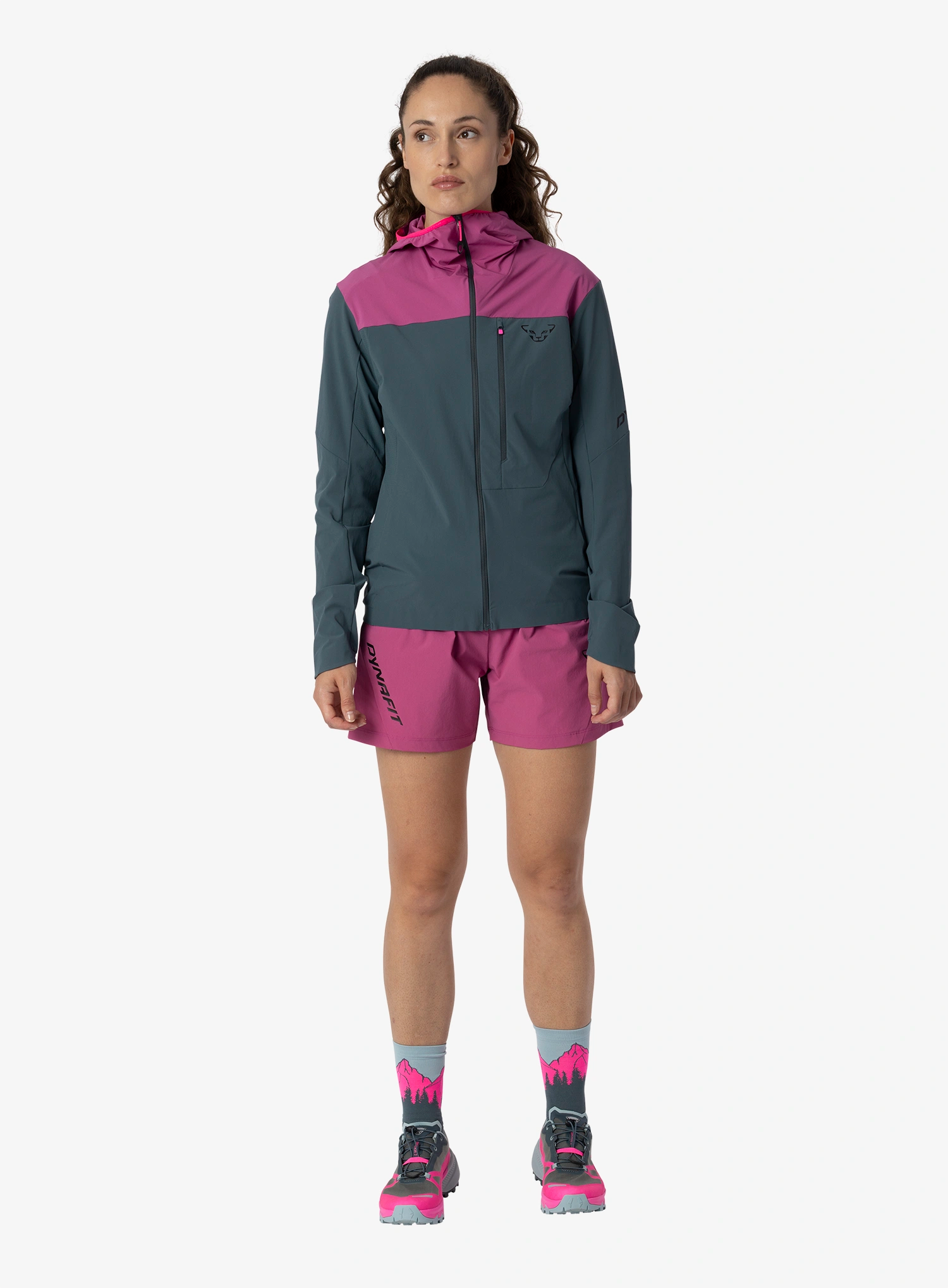 Ženska softshell jakna Dynafit Traverse DST Jacket - magenta