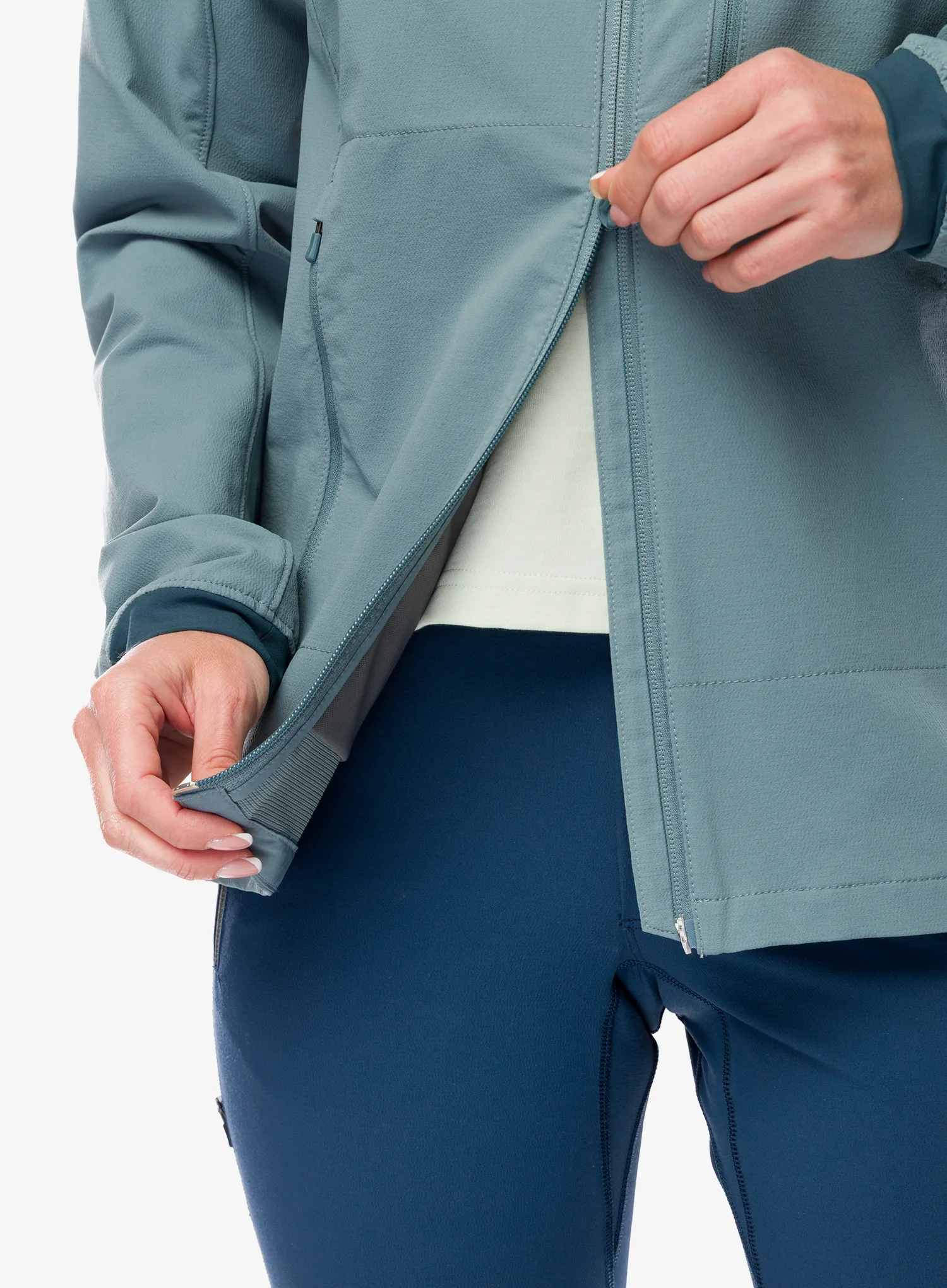 Ženska softshell jakna Fjallraven Bergtagen Stretch Jacket - nimbus blue