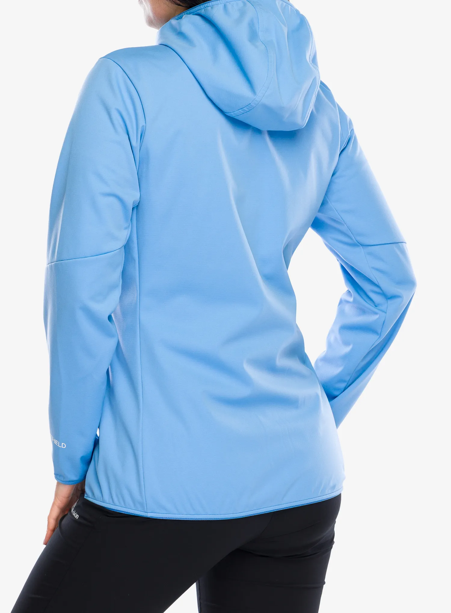 Ženska softshell jakna Jack Wolfskin Feldberg Hoody - mid blue