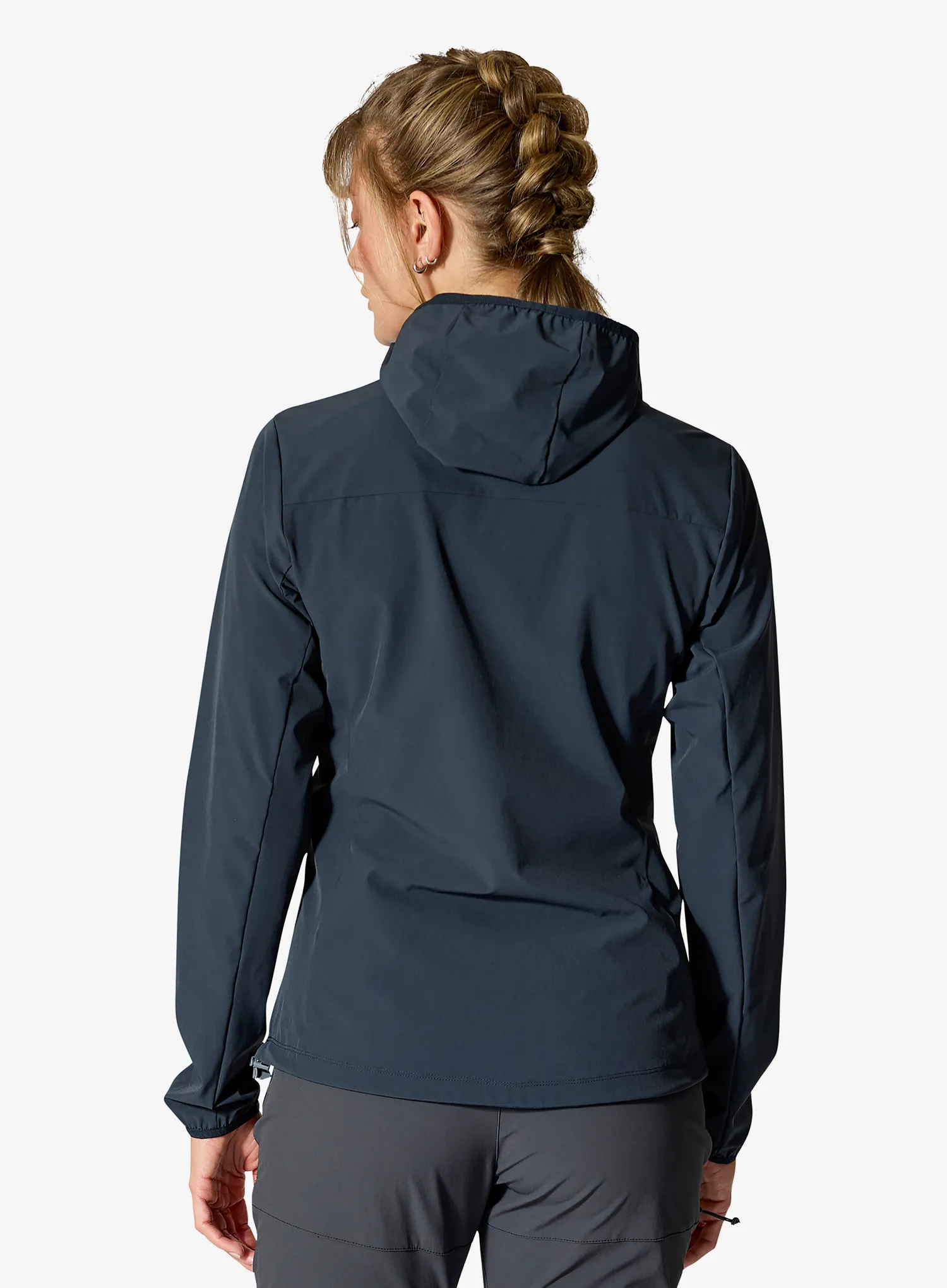 Ženska softshell jakna Rab Borealis Hoody - beluga/beluga