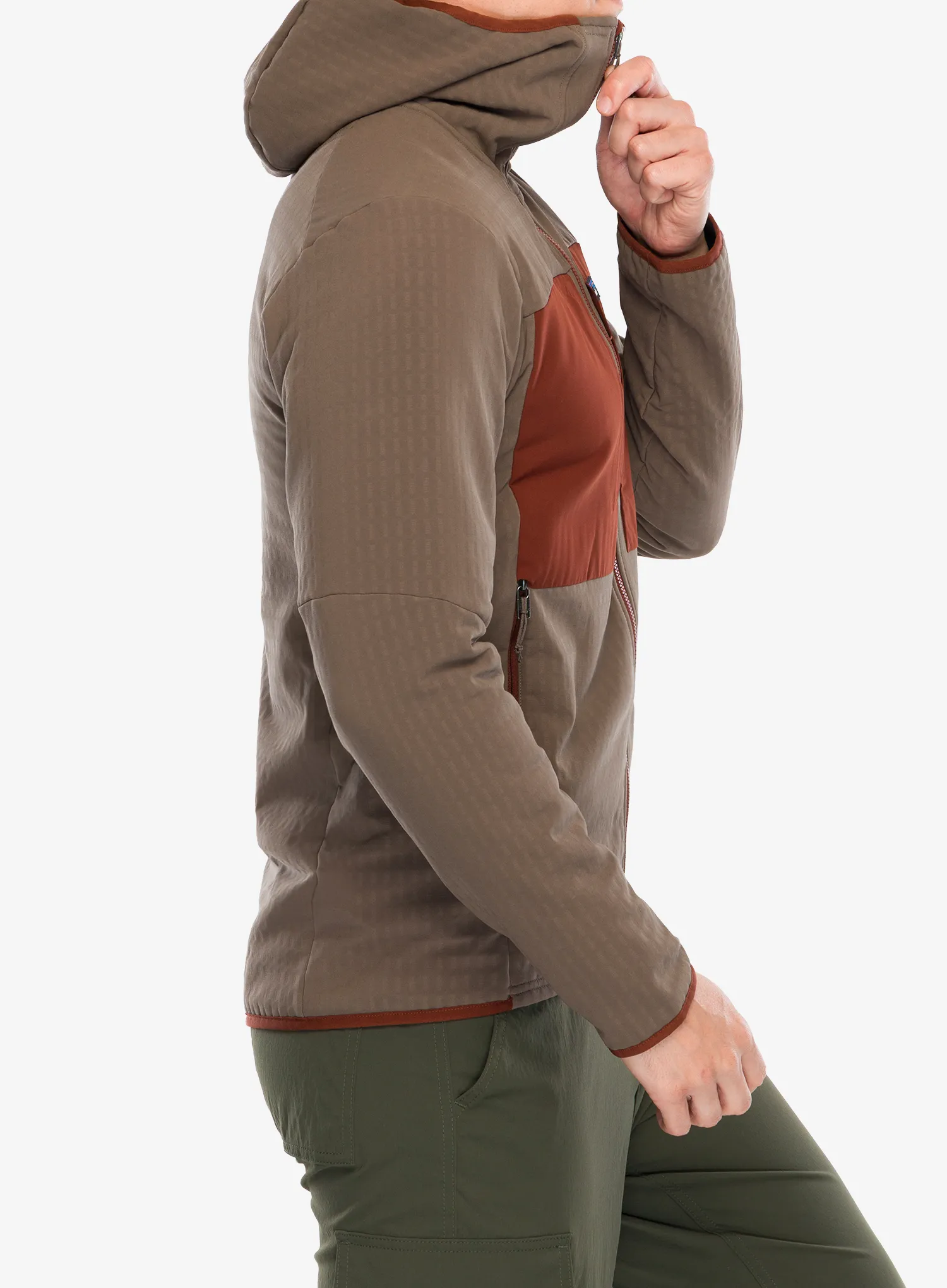 Softshell jakna Patagonia R2 TechFace Hoody - marlow brown