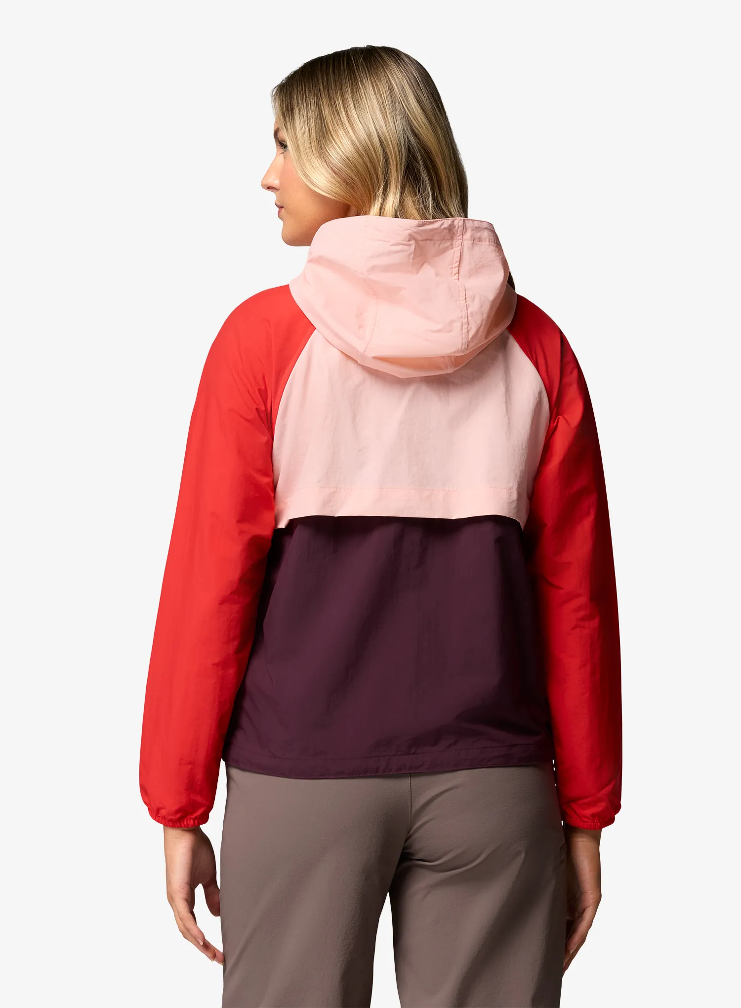 Ženska vjetrovka Columbia Spire Valley Windbreaker - moonvista/pink sand/poppy red