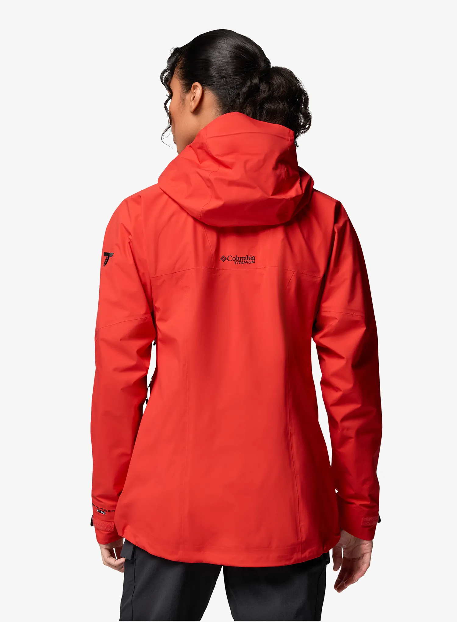 Ženska jakna s membranom Columbia Saudan Pro 3L Shell - poppy red