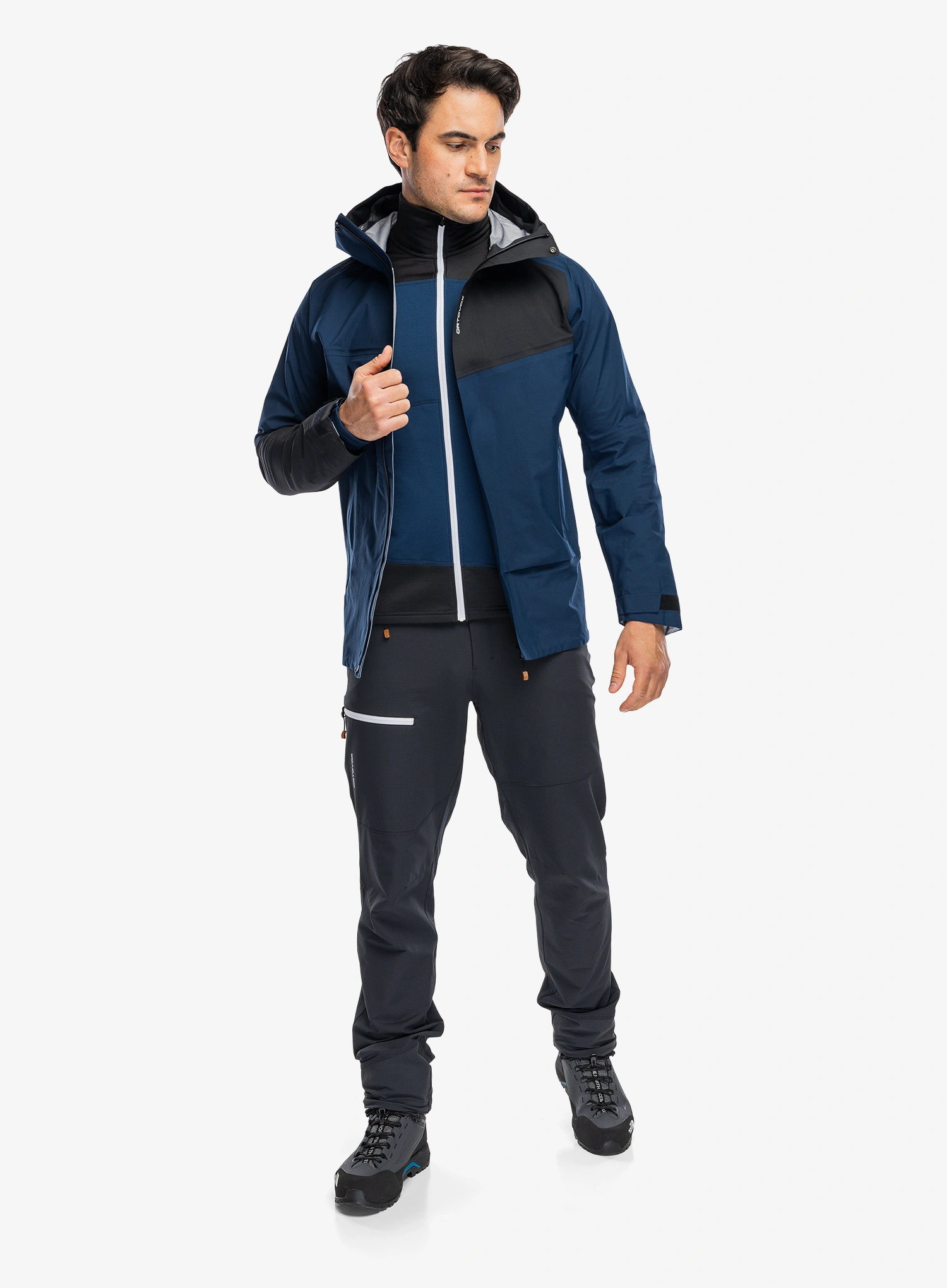 Kišna jakna Ortovox Seceda 3L Jacket - deep ocean