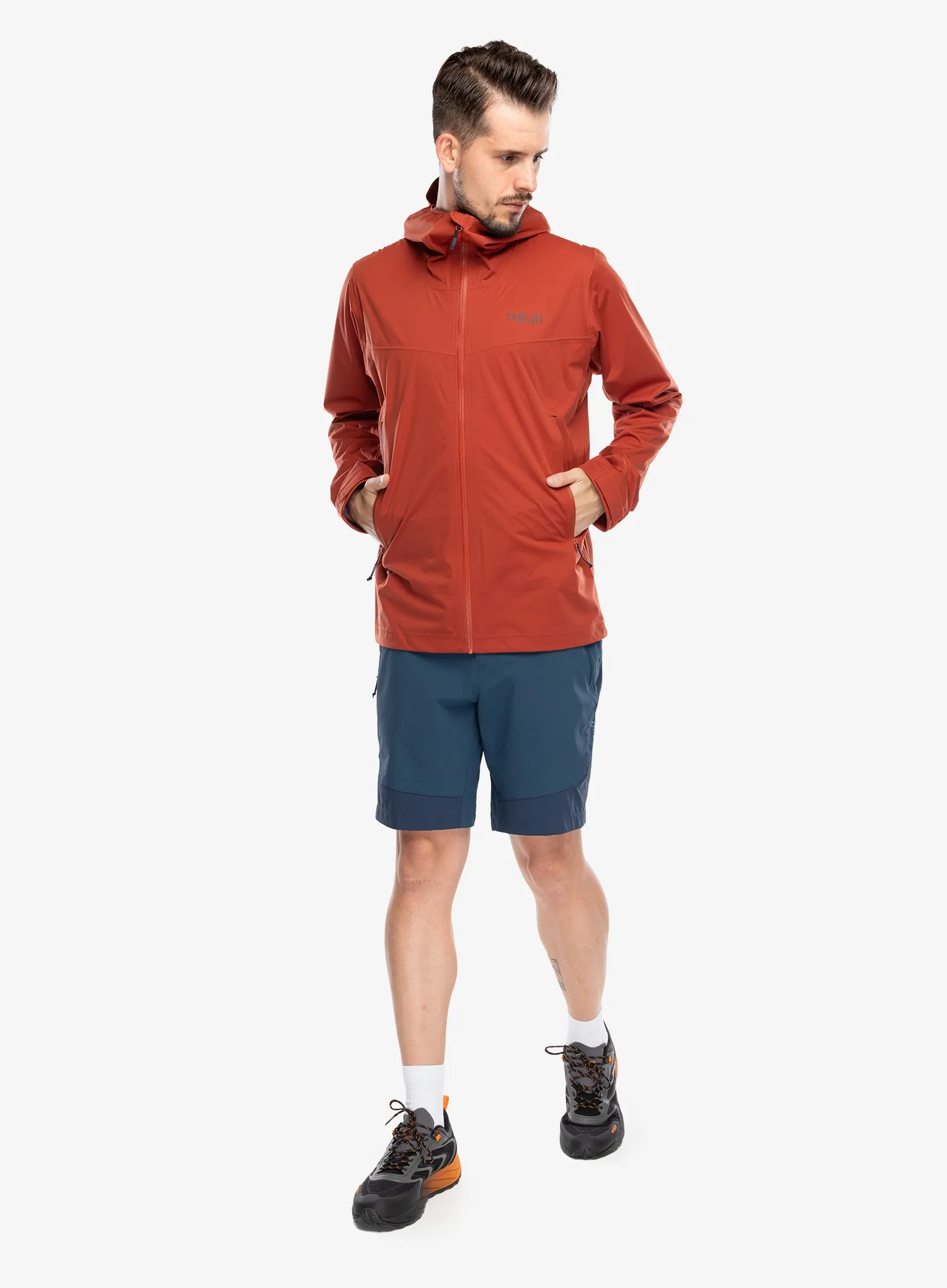 Kišna jakna Rab Kinetic 2.0 Jacket - tuscan red